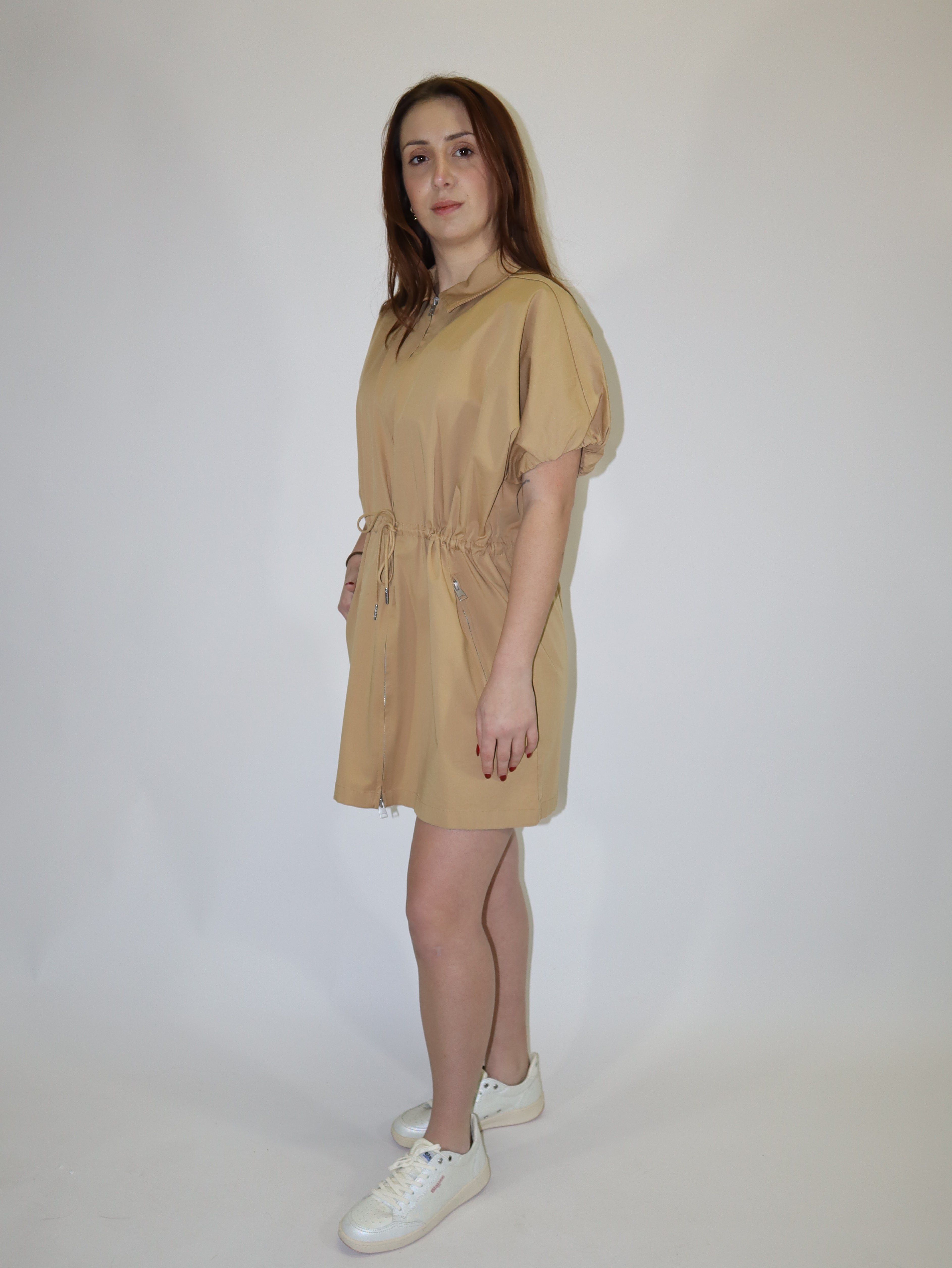 REPLAY DÁMSKÉ LETNÍ MINI ŠATY SE STAHOVÁNÍM V PASE 