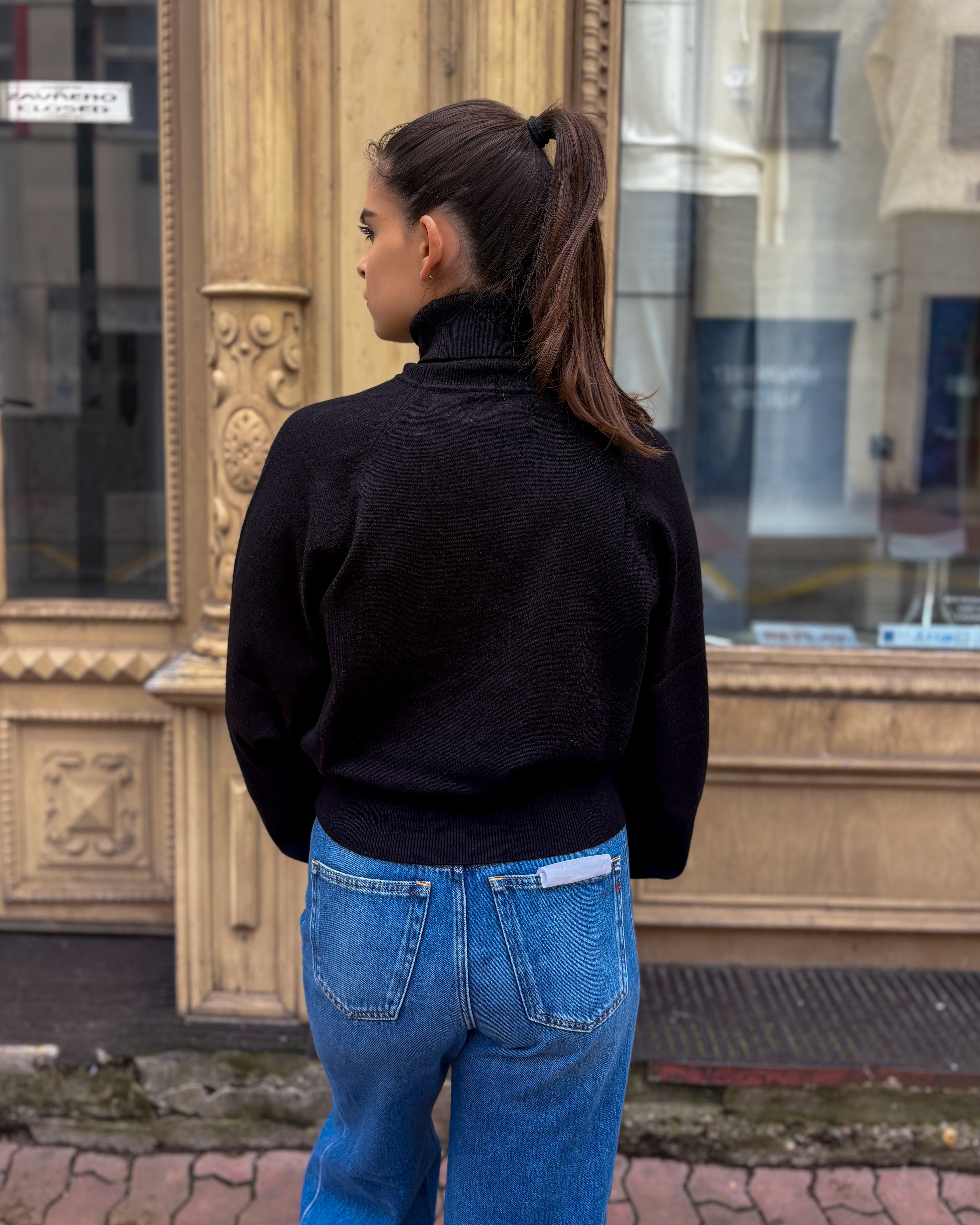 WOMEN'S REPLAY TURTLENECK WITH RAGLAN SLEEVES