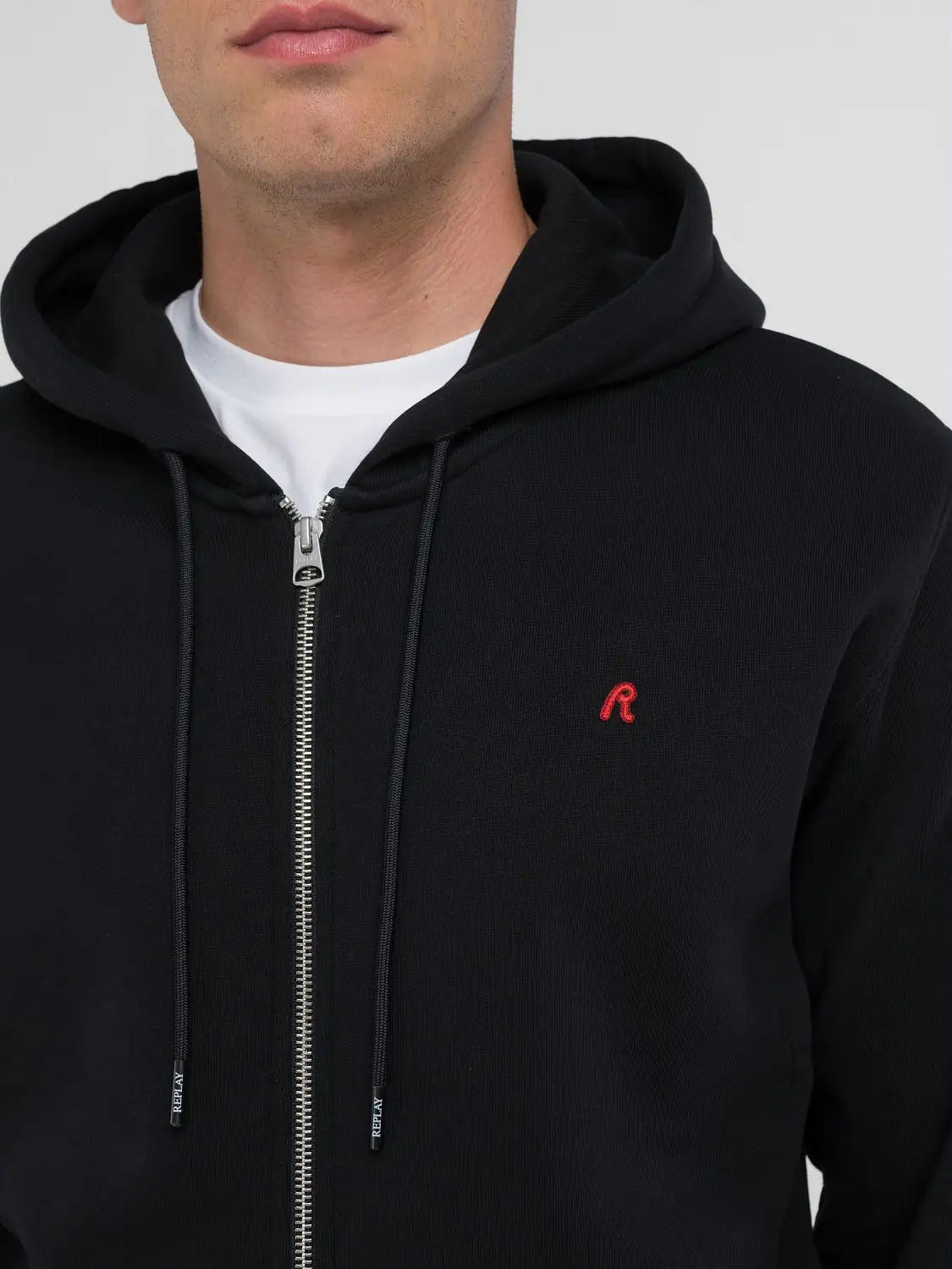 REPLAY PÁNSKÁ MIKINA NA ZIP S KAPUCÍ