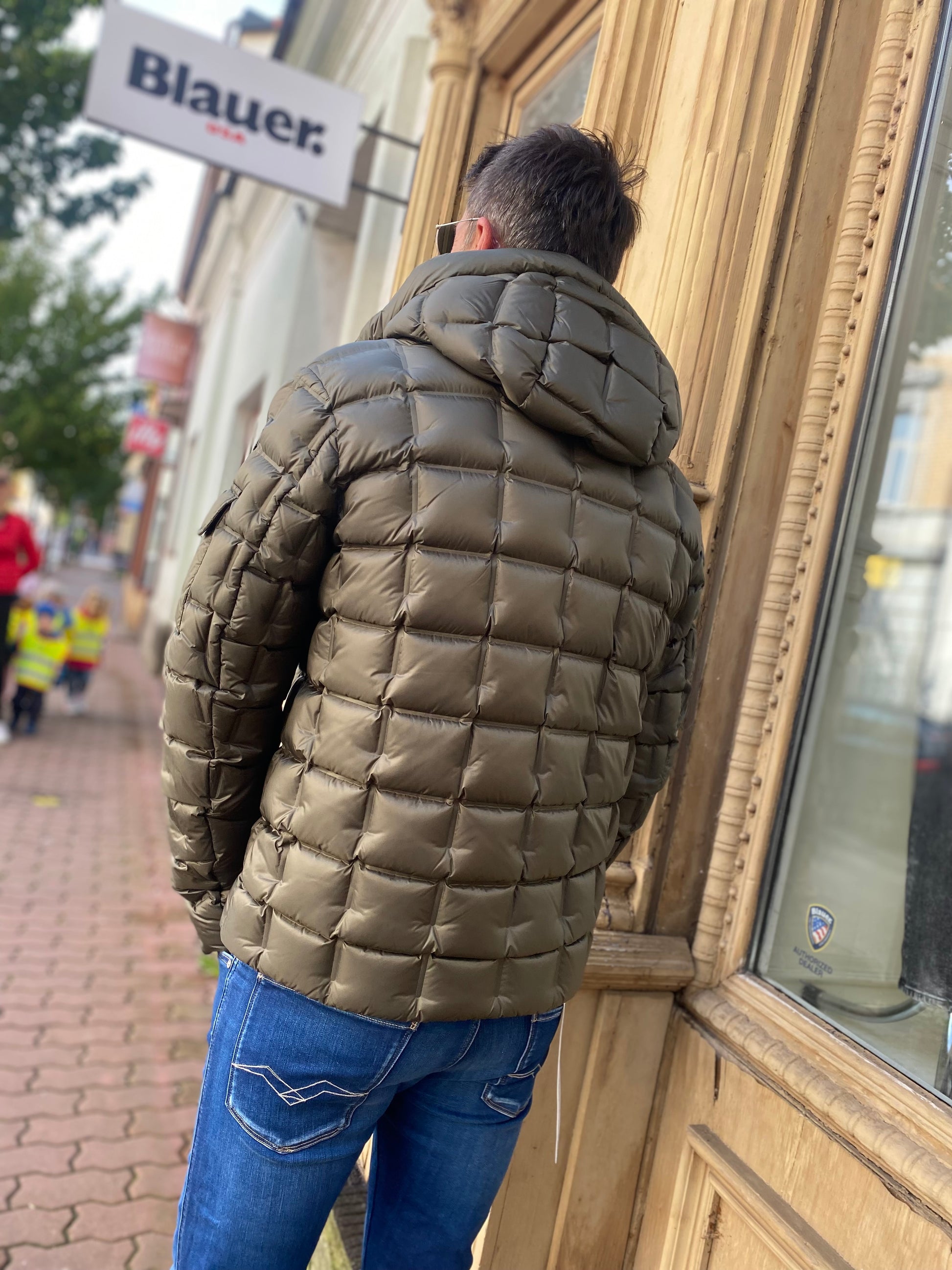 BLAUER FÉRFI FÉRFI TEPPELT KABÁT CASPAR