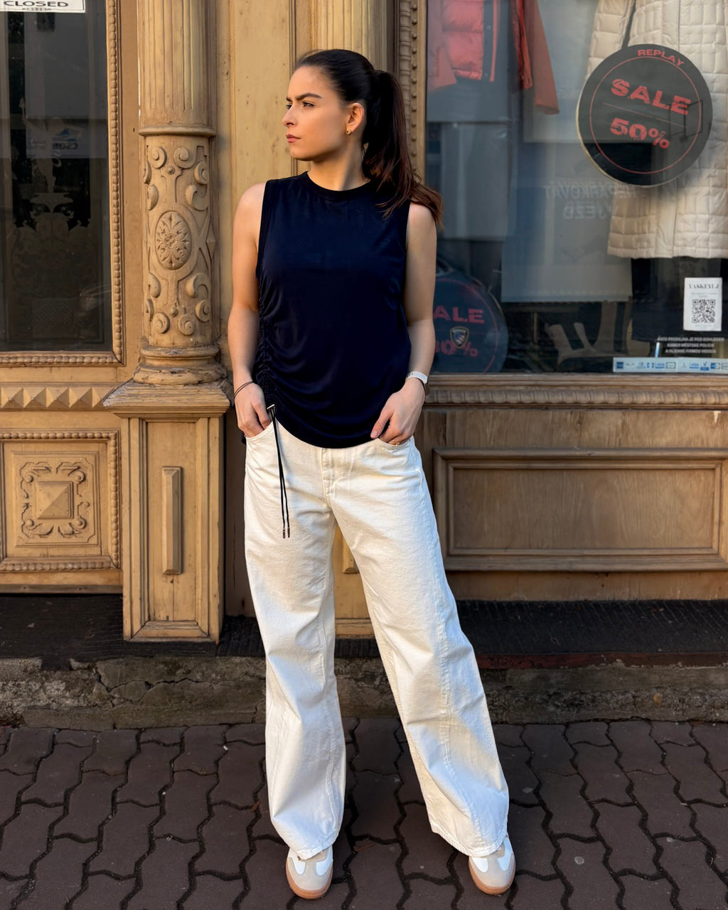 NŐI REPLAY PÓLÓ FELHÚZÓDÓ RÉSZTEL 