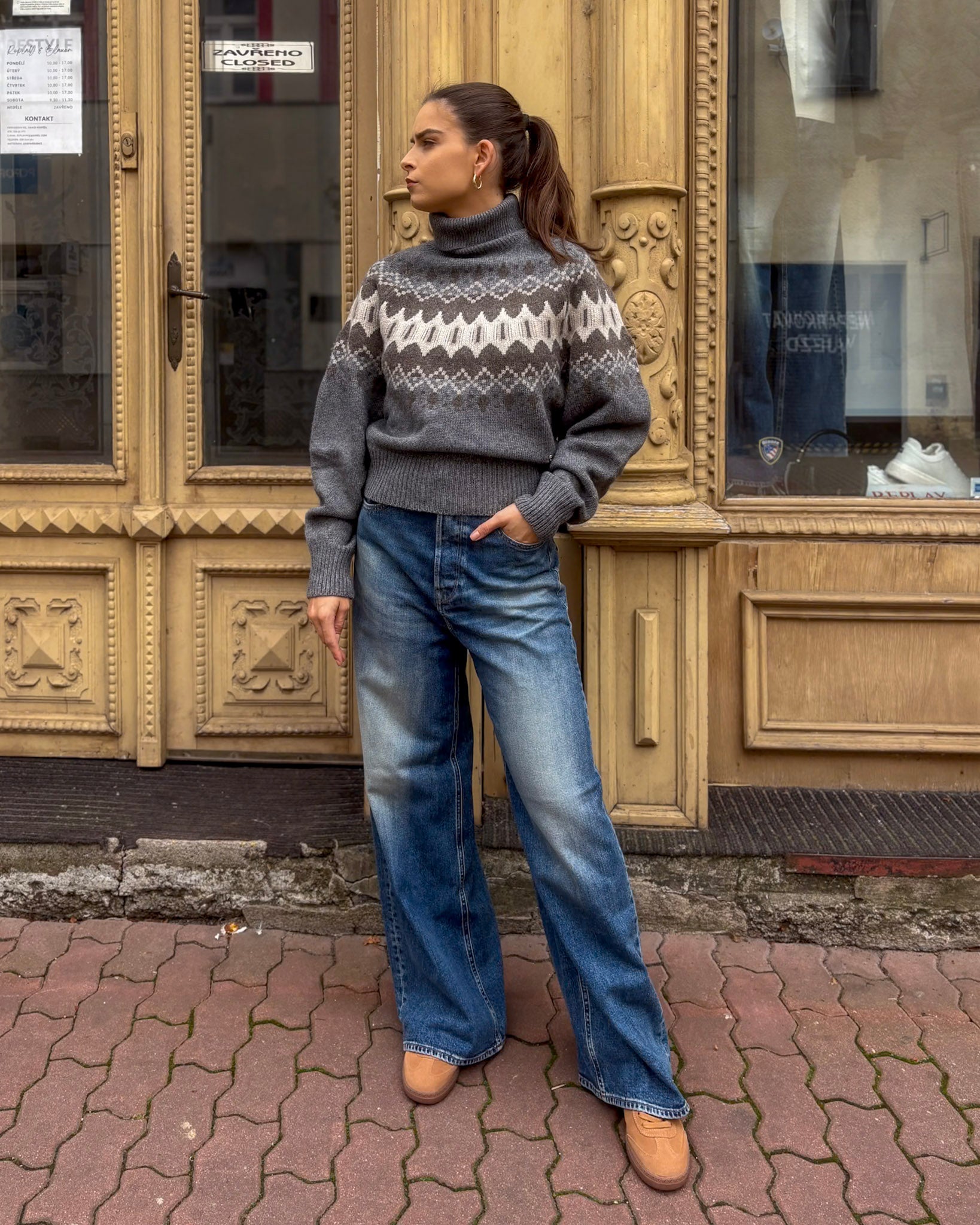 NŐI MINTÁS REPLAY PULÓVER 