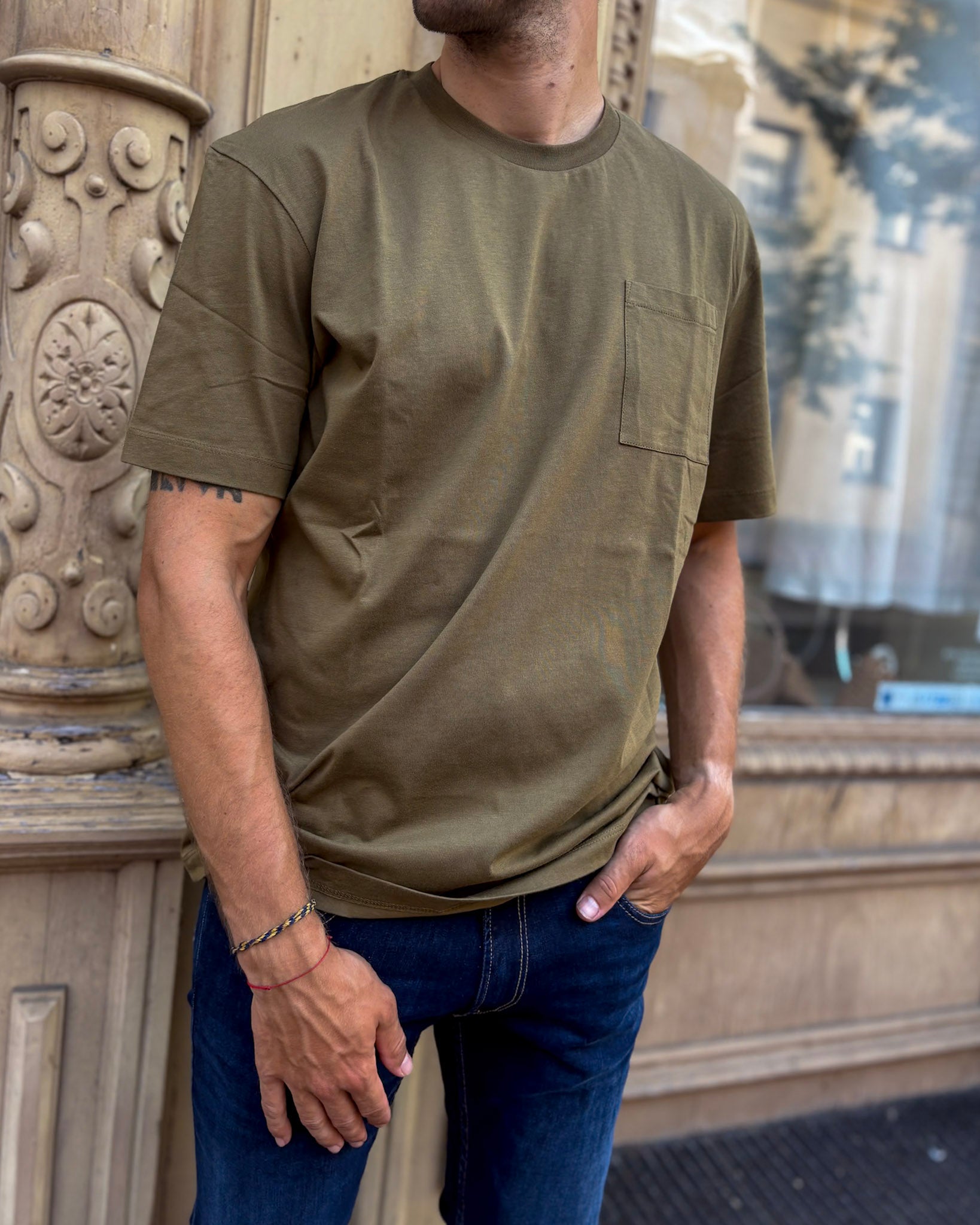 FÉRFI REPLAY PÓLÓ MELLKASI ZSEBBEL ÉS MINTÁS MINTÁVAL