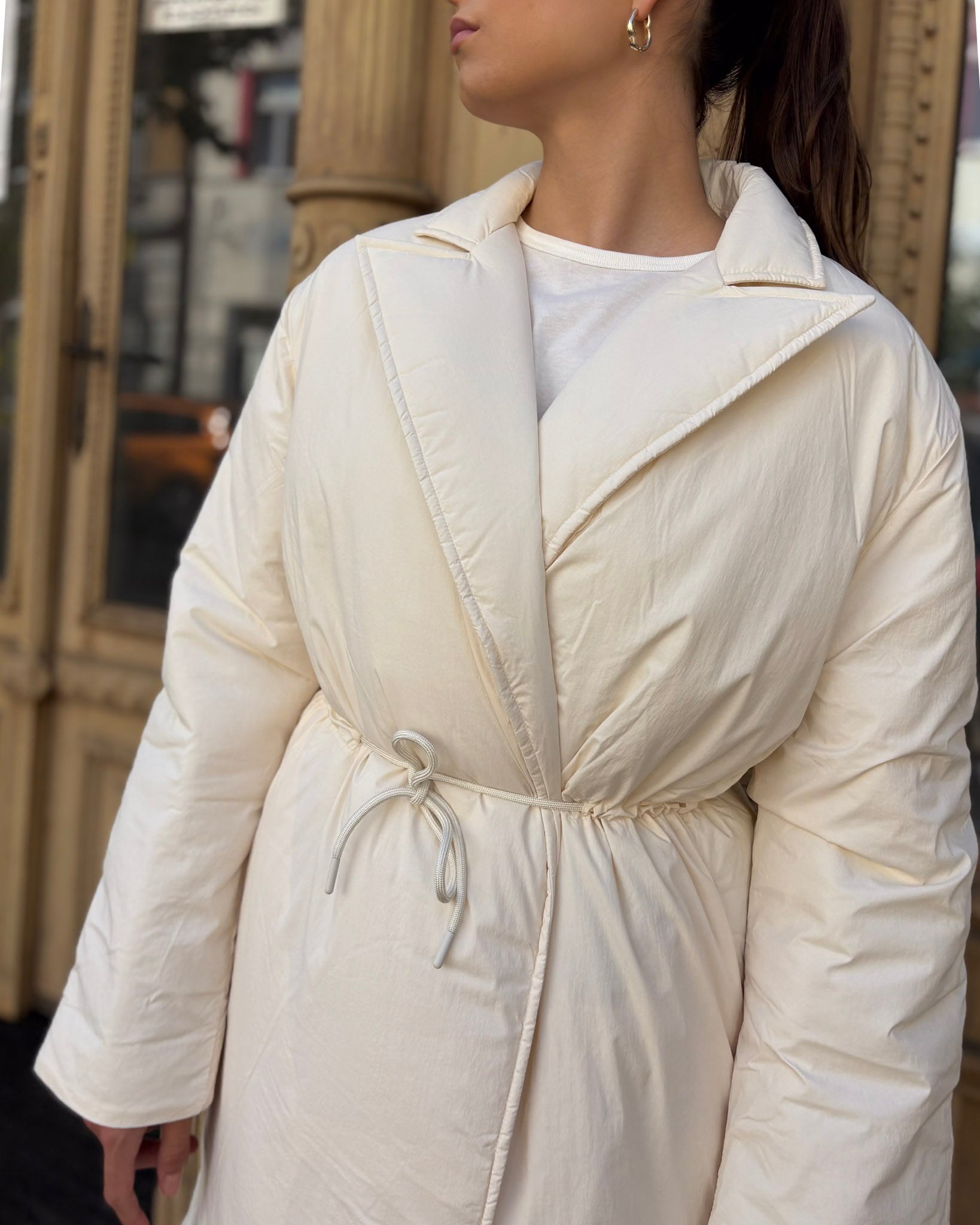 DÁMSKÁ DLHÁ PREŠÍVANÁ BUNDA REPLAY