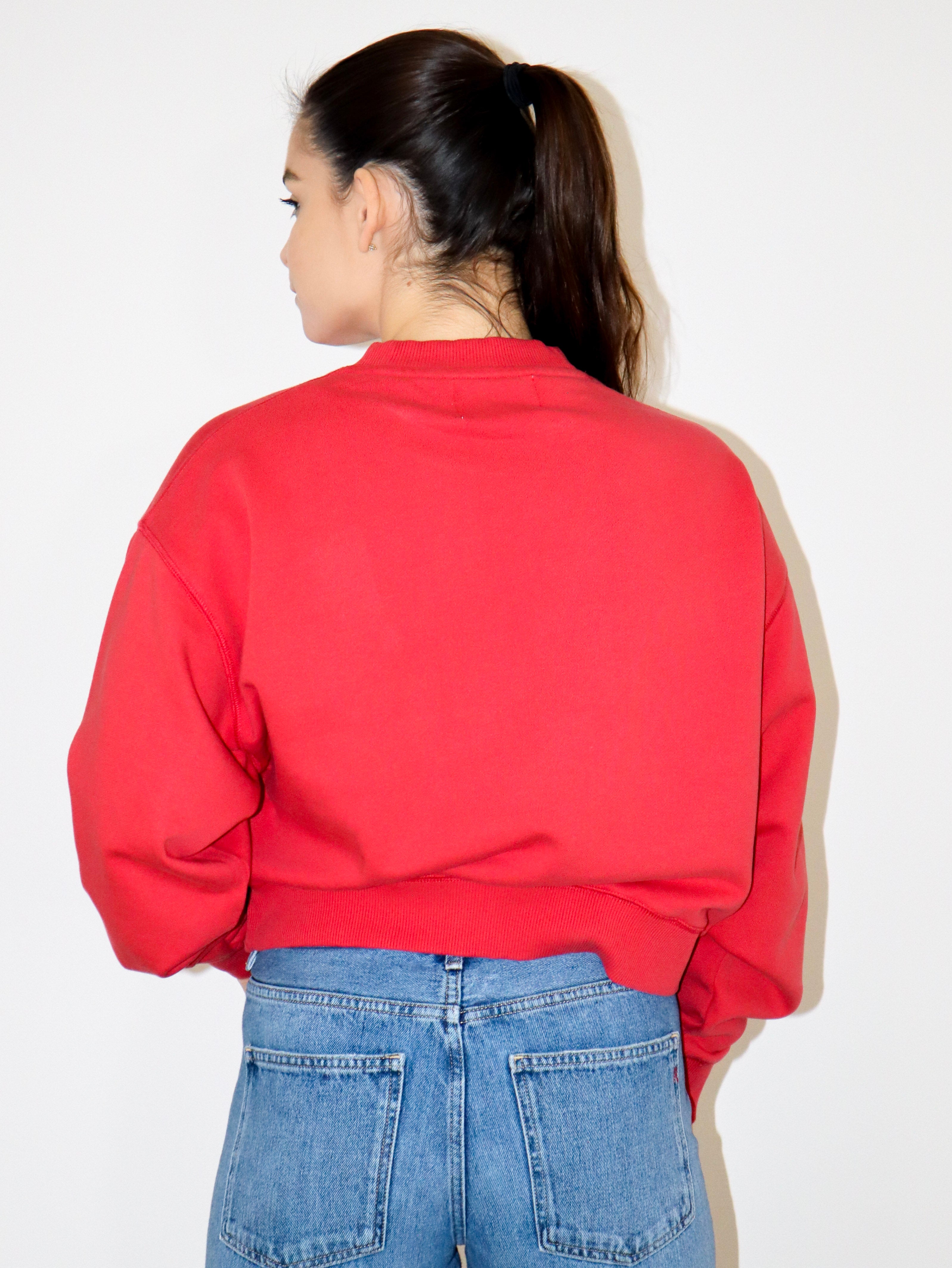 REPLAY DÁMSKÁ ZKRÁCENÁ MIKINA S VÝŠIVKOU R 