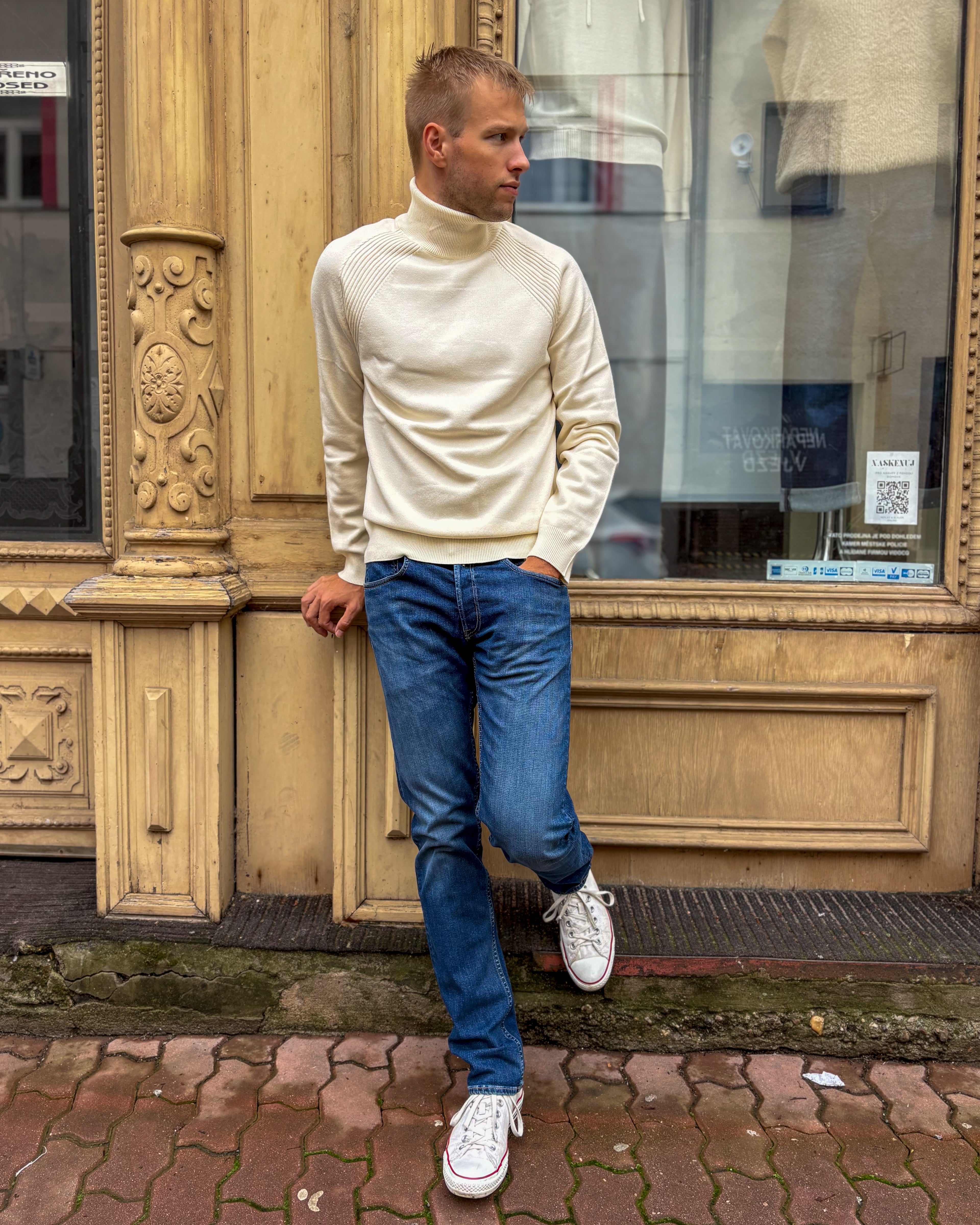 FÉRFI REPLAY TURTLENYAKÚ PULÓVER RAGLAN UJJAKKAL