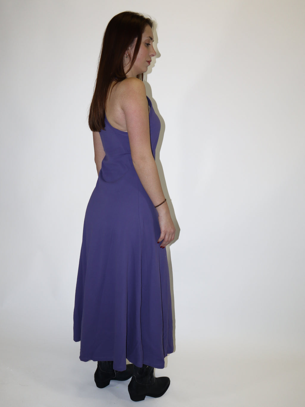 REPLAY PRINTED COTTON PIQUE MIDI DRESS