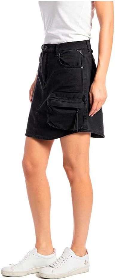 REPLAY MINI SUKNĚ S KARGO KAPSAMI