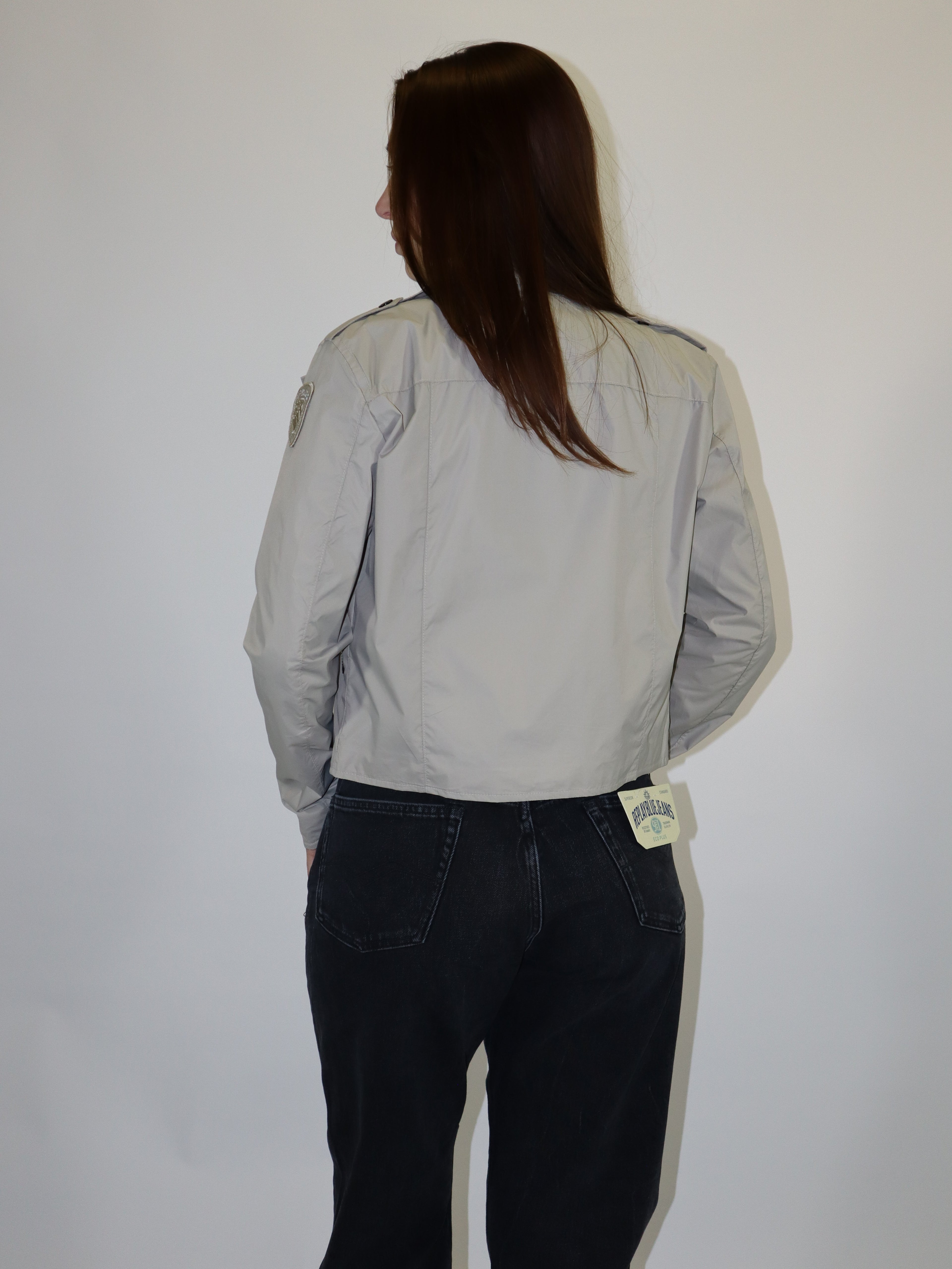 BLAUER DÁMSKÁ NYLONOVÁ MOTORKÁRSKA BUNDA ZAMORA