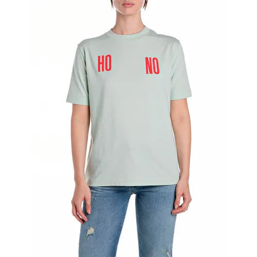 REPLAY DÁMSKÉ BAVLNĚNÉ TRIČKO S POTISKEM