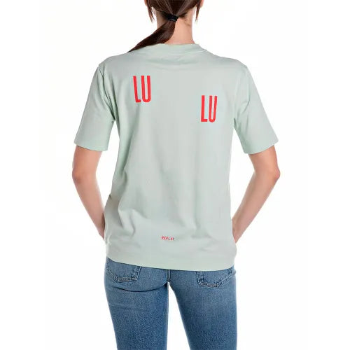 REPLAY DÁMSKÉ BAVLNĚNÉ TRIČKO S POTISKEM