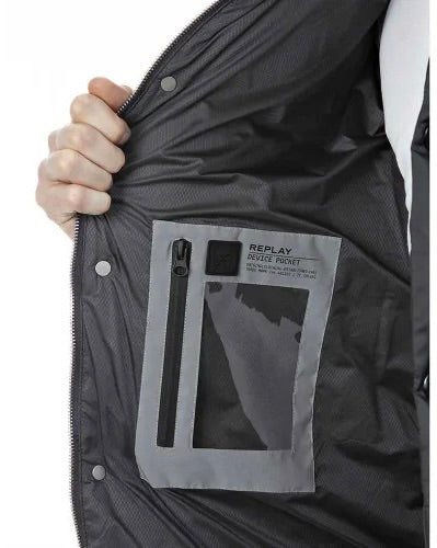 PÁNSKÁ NYLONOVÁ ZIMNÍ BUNDA REPLAY - M8105 .000.83824