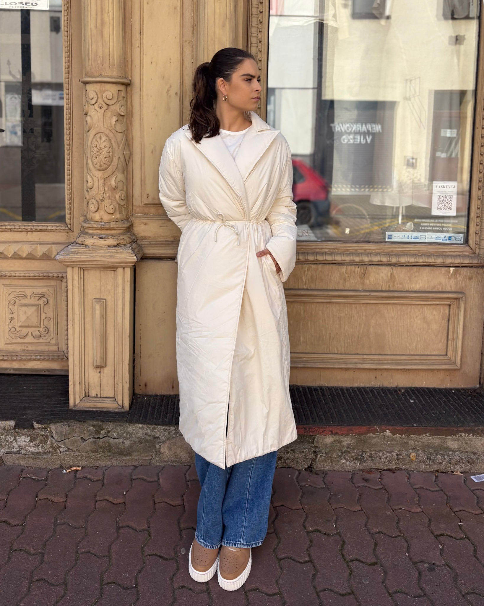 WOMEN'S LONG QUILTED JACKET REPLAY