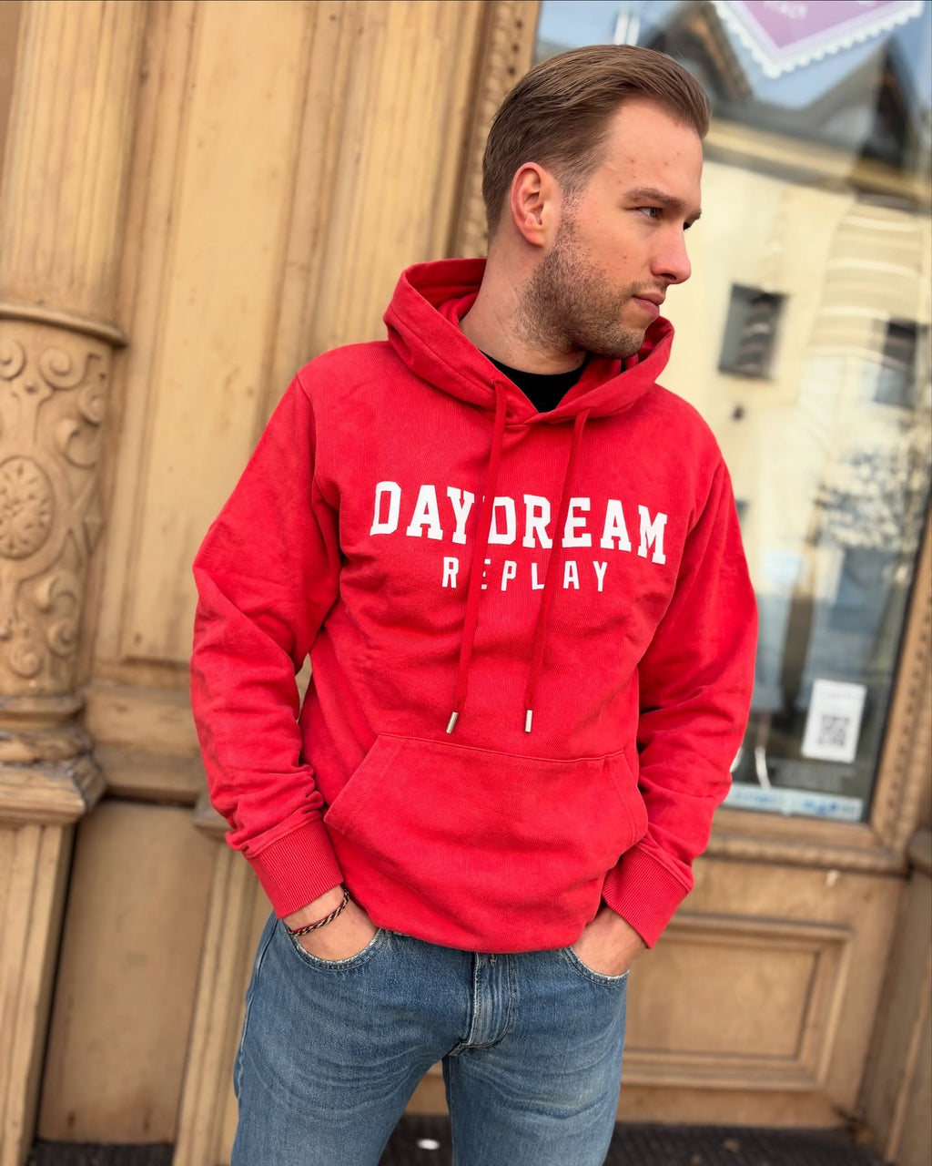 REPLAY PÁNSKA MIKINA S POTLAČOM DAYDREAM