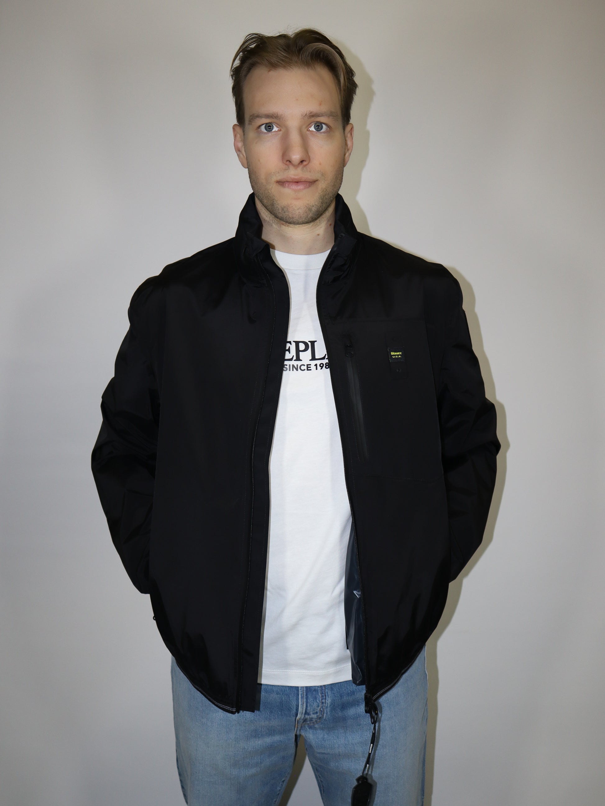 BLAUER FÉRFI SZÉLÁLLÓ RUGALMAS DEWAR KABÁT