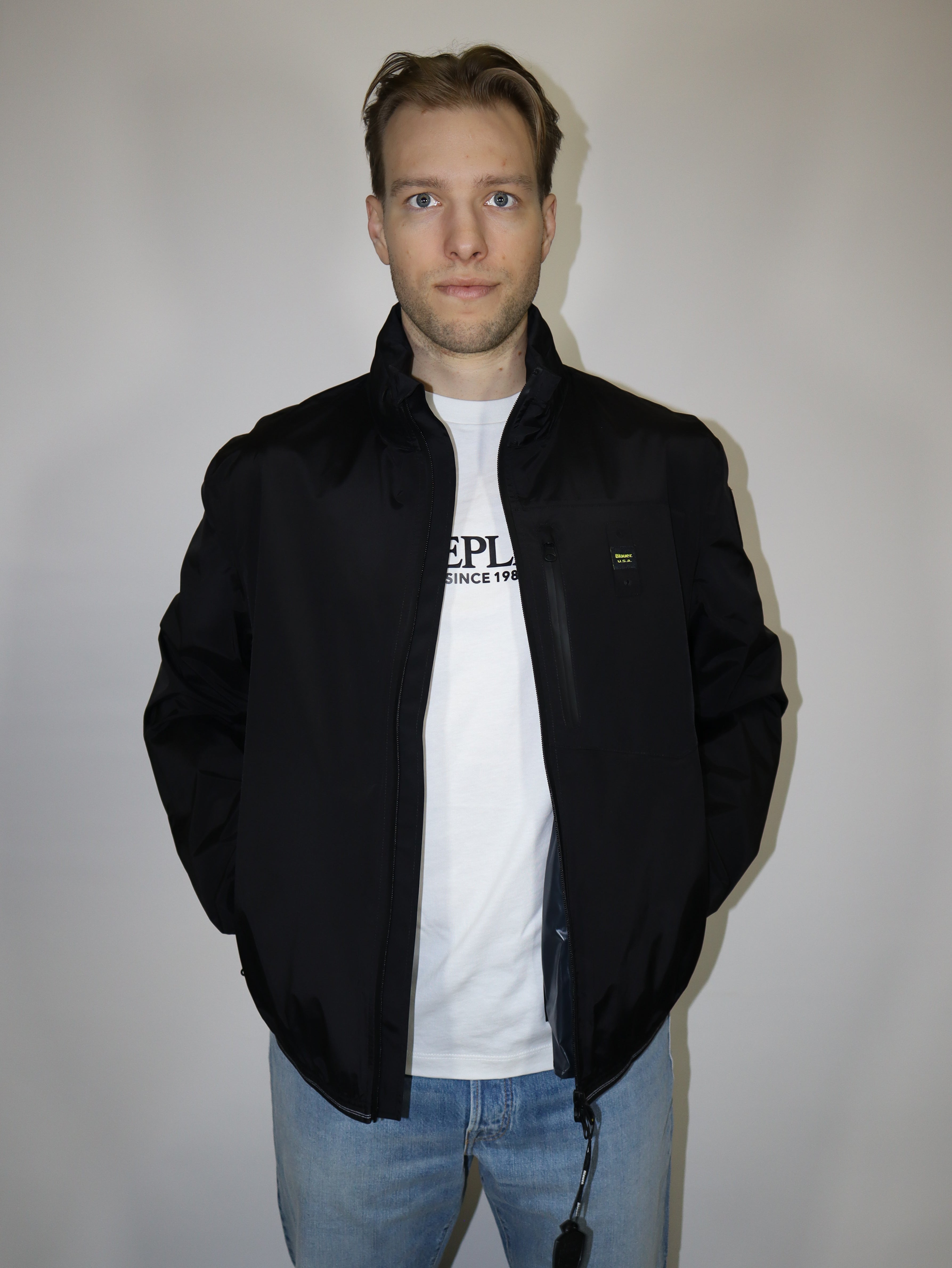 BLAUER PÁNSKÁ VĚTRUODOLNÁ ELASTICKÁ BUNDA DEWAR 