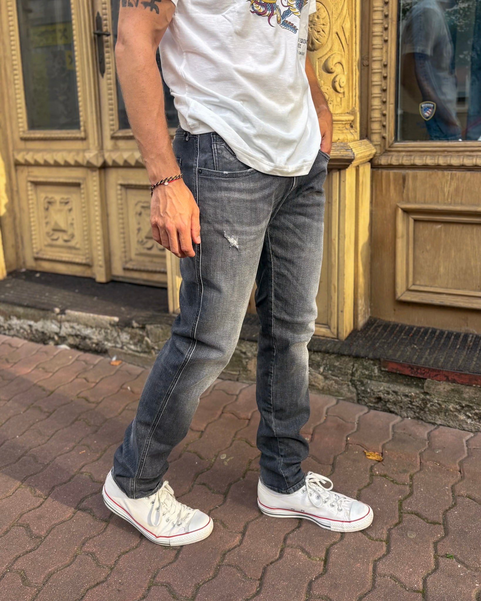 PÁNSKE DŽÍNSY REPLAY STRIHU ANBASS SLIM FIT