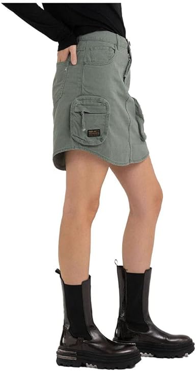 REPLAY MINI SUKNĚ S KARGO KAPSAMI