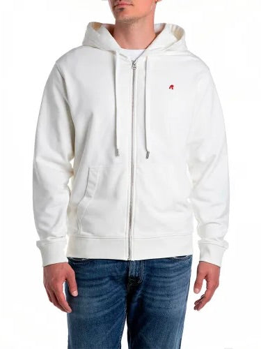 REPLAY PÁNSKA CELOROZEPÍNACIA MIKINA S LOGOM