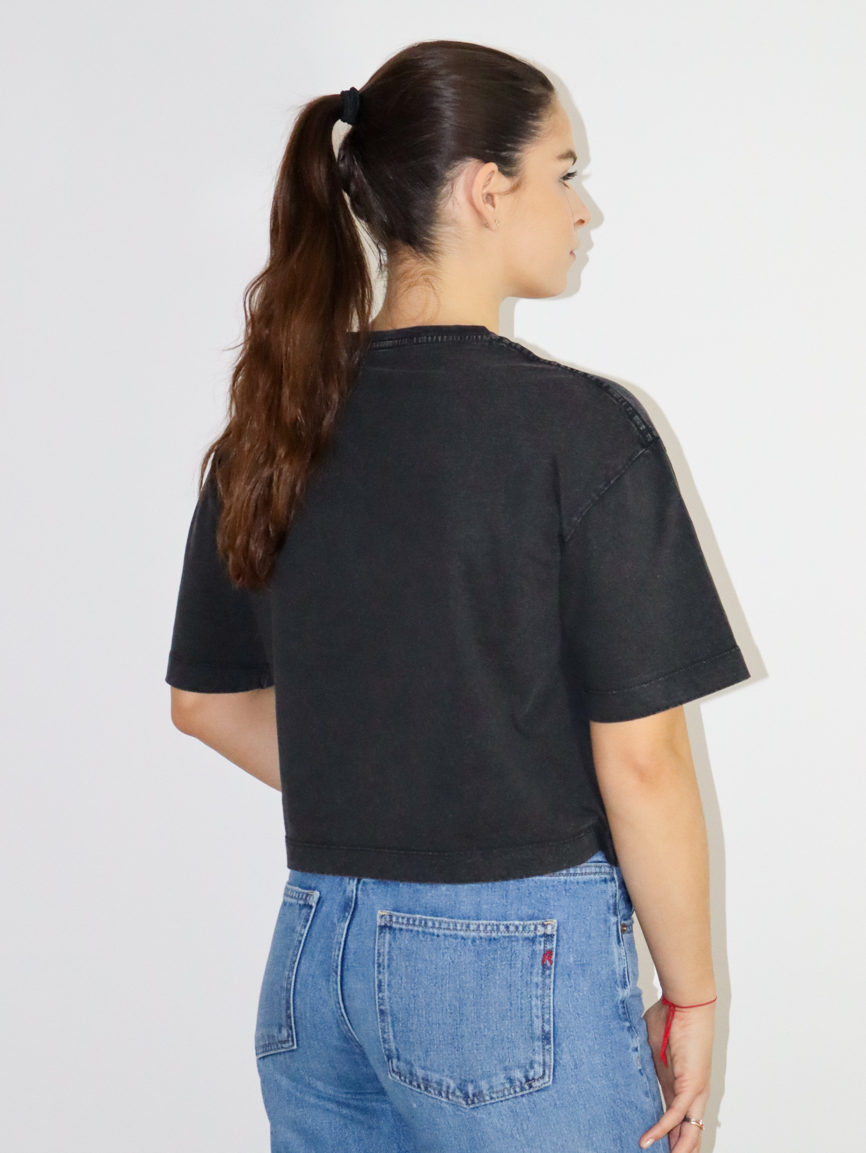 REPLAY WOMEN'S LOGO CROP T-SHIRT