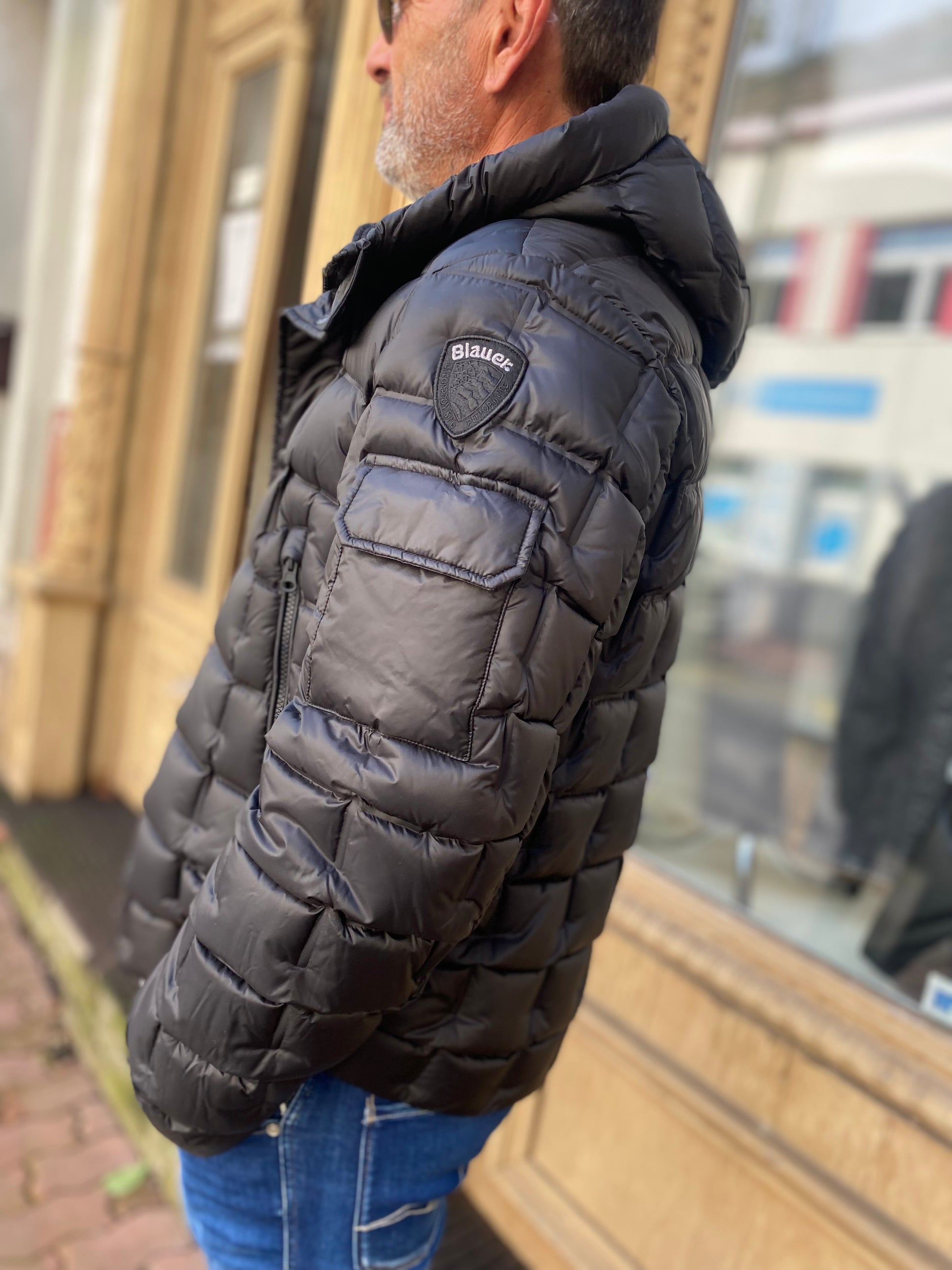 BLAUER FÉRFI FÉRFI TEPPELT KABÁT CASPAR