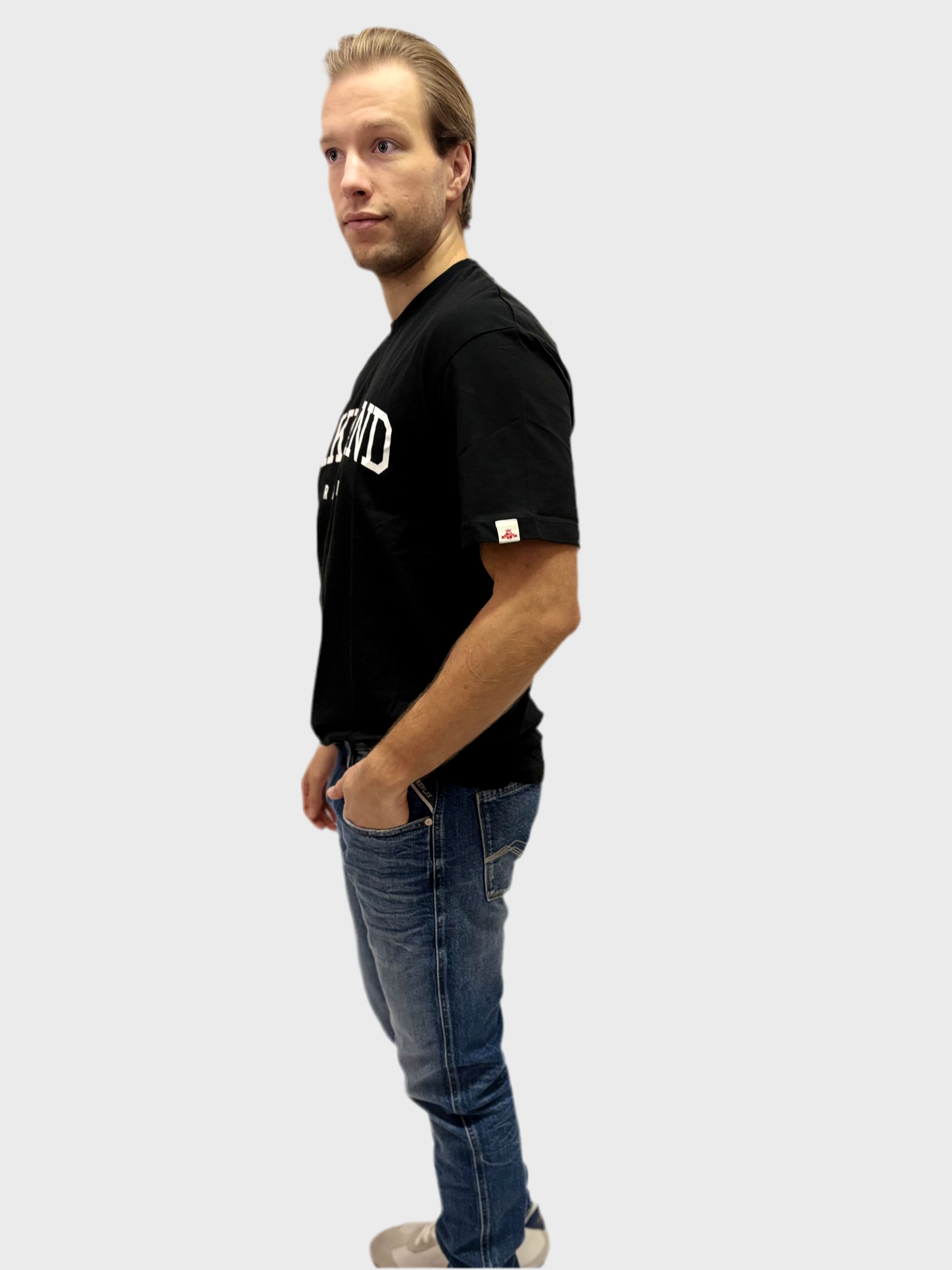 REPLAY PÁNSKE TRIČKO VOĽNÉHO STRIHU S POTLAČOU