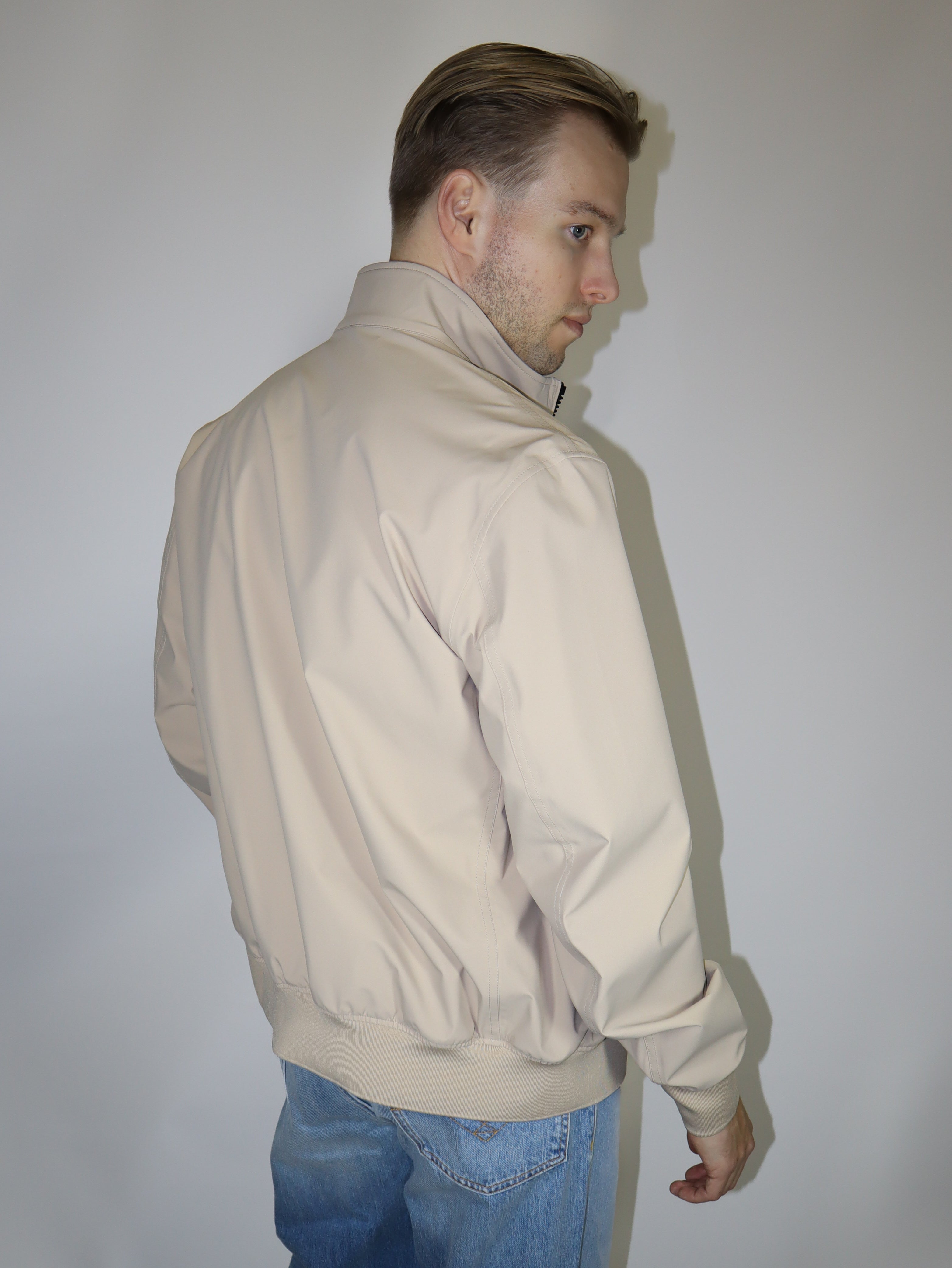 BLAUER FÉRFI ÁTMENETI KABÁT GALLÉRVAL