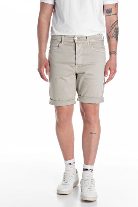 REPLAY PÁNSKÉ RBJ.981 ŠORTKY ZÚŽENÉHO STŘIHU 