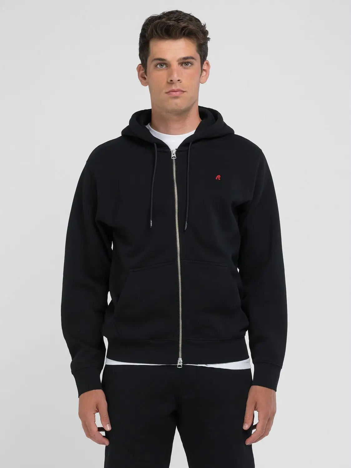 REPLAY PÁNSKÁ MIKINA NA ZIP S KAPUCÍ