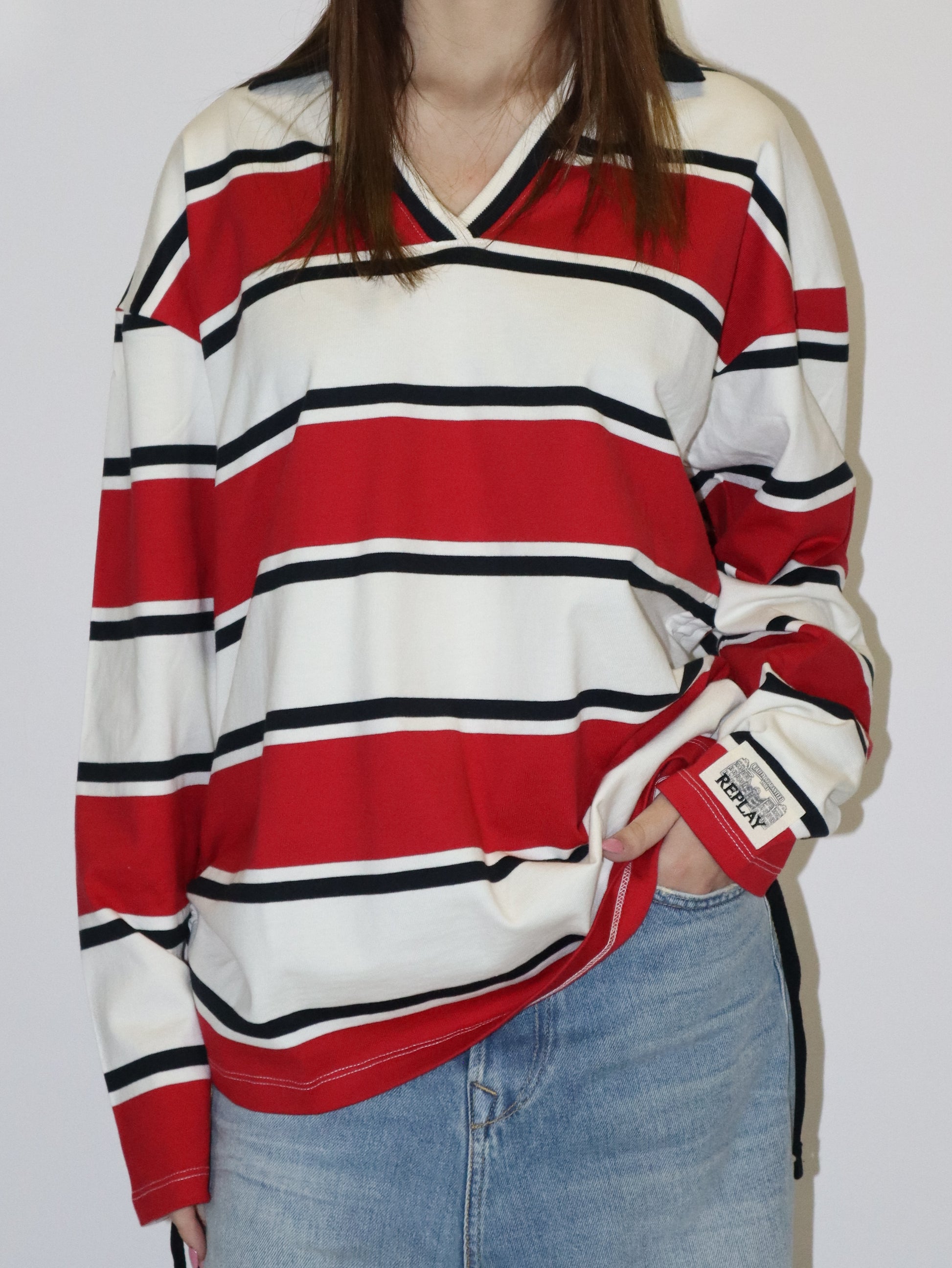 REPLAY DÁMSKÉ TRIČKO S DLOUHÝM RUKÁVEM