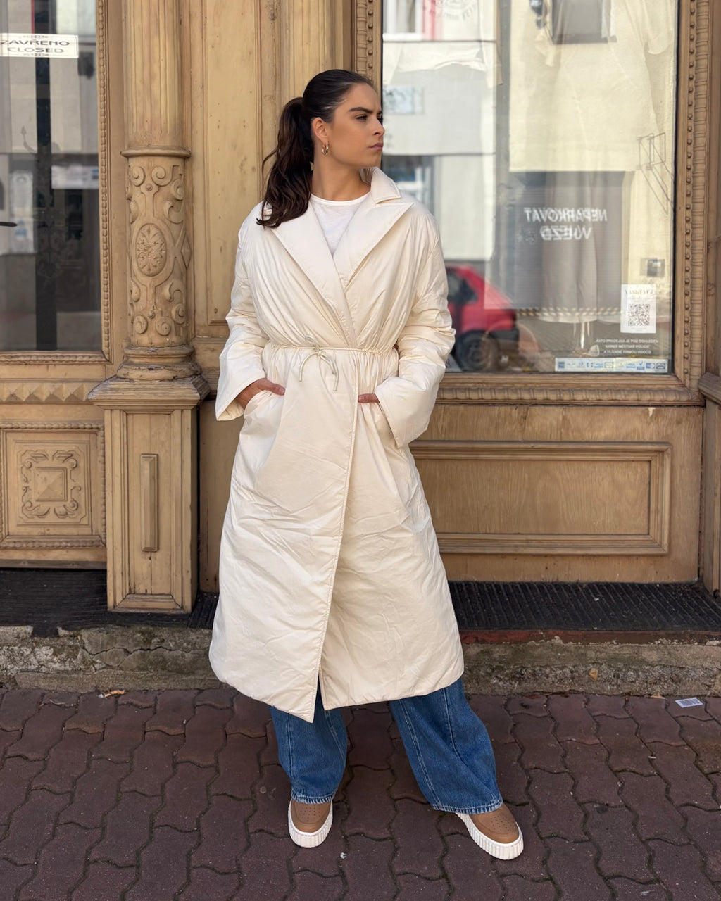 WOMEN'S LONG QUILTED JACKET REPLAY