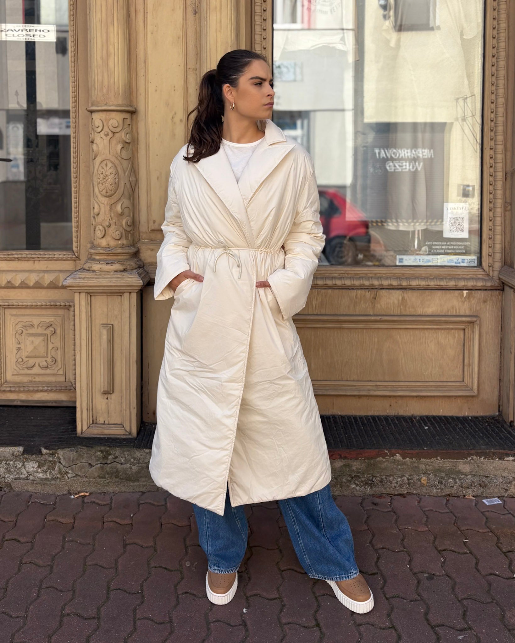 WOMEN'S LONG QUILTED JACKET REPLAY