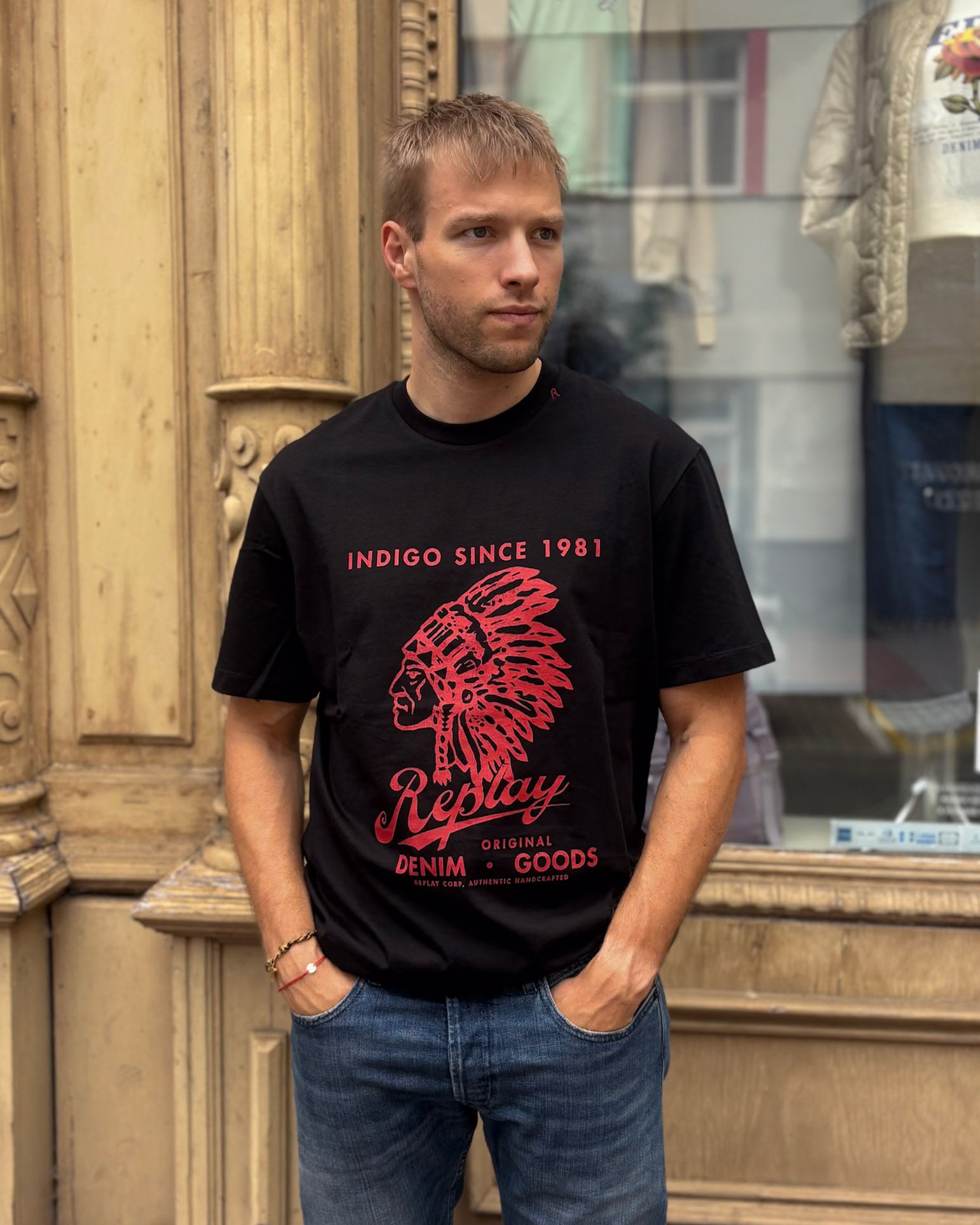 FÉRFI PÓLÓ REPLAY  „INDIGO SINCE 1981”