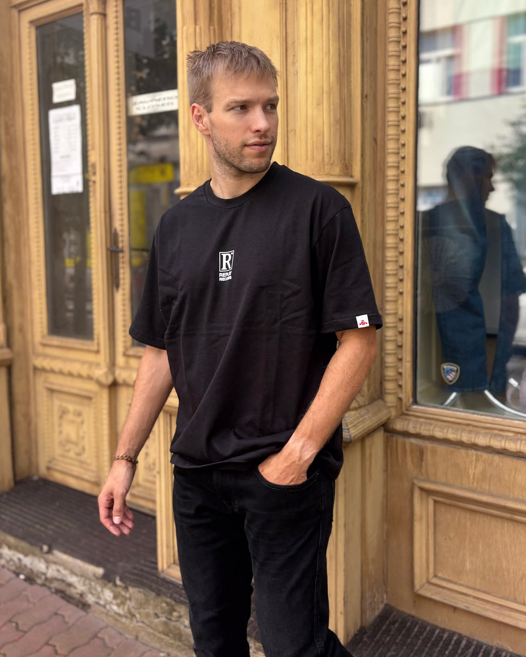 PÁNSKÉ TRIČKO REPLAY S POTISKEM REPLAY RECORDS