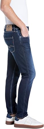 PÁNSKE SLIM FIT DŽÍNSY REPLAY ANBASS Z POWER STRETCH DENIMU - M0914 .000.41A 214