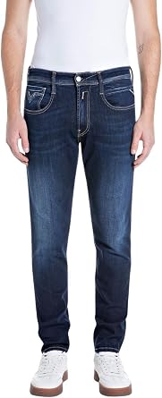 PÁNSKE SLIM FIT DŽÍNSY REPLAY ANBASS Z POWER STRETCH DENIMU - M0914 .000.41A 214