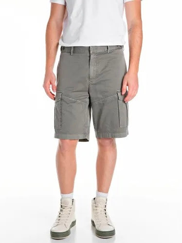 REPLAY FÉRFI PAMUT SZÖVÖS CARGO RÖVIDNADRÁG