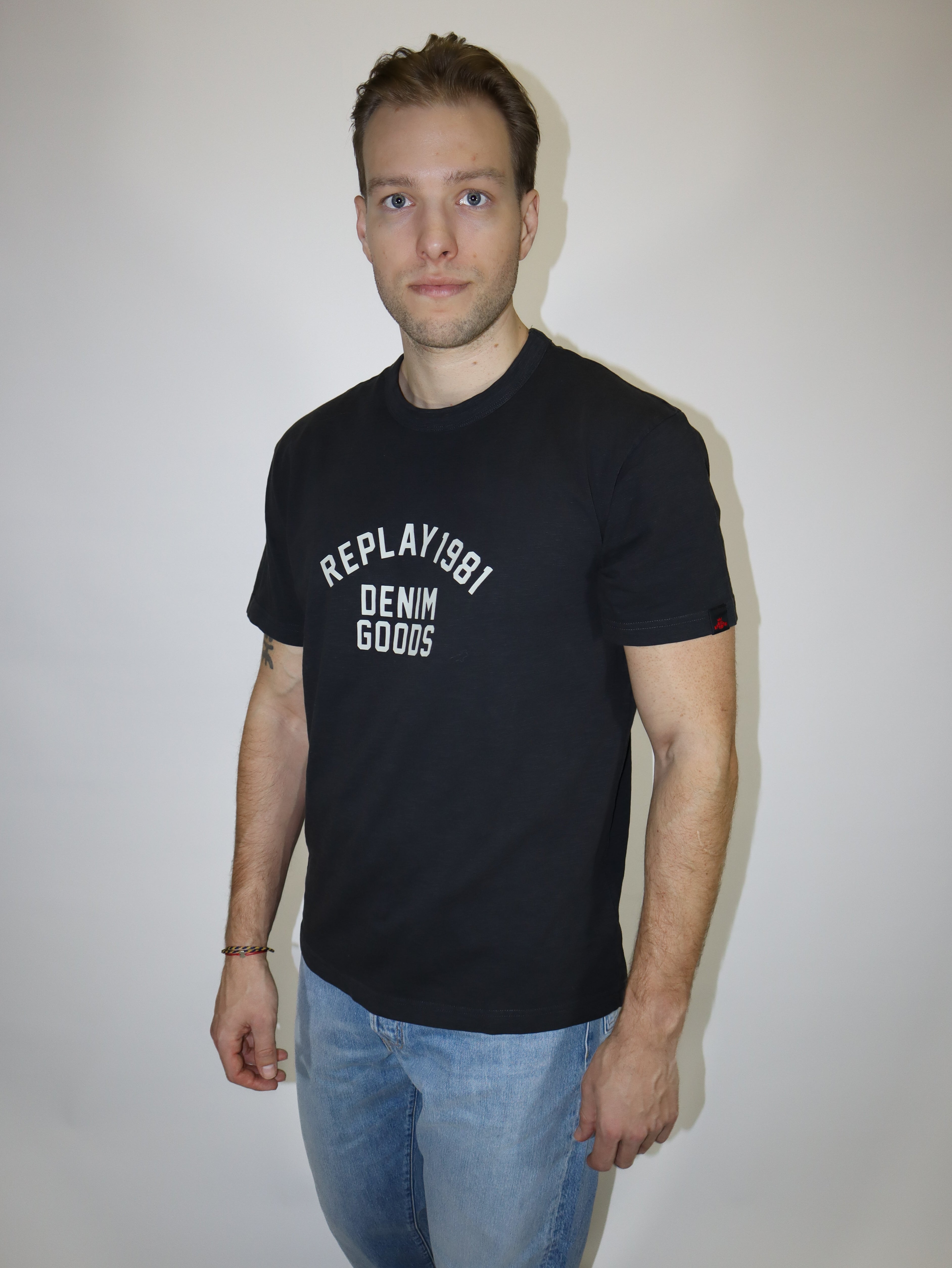 REPLAY FÉRFI RÖVID PÓLÓ MINTÁVAL 