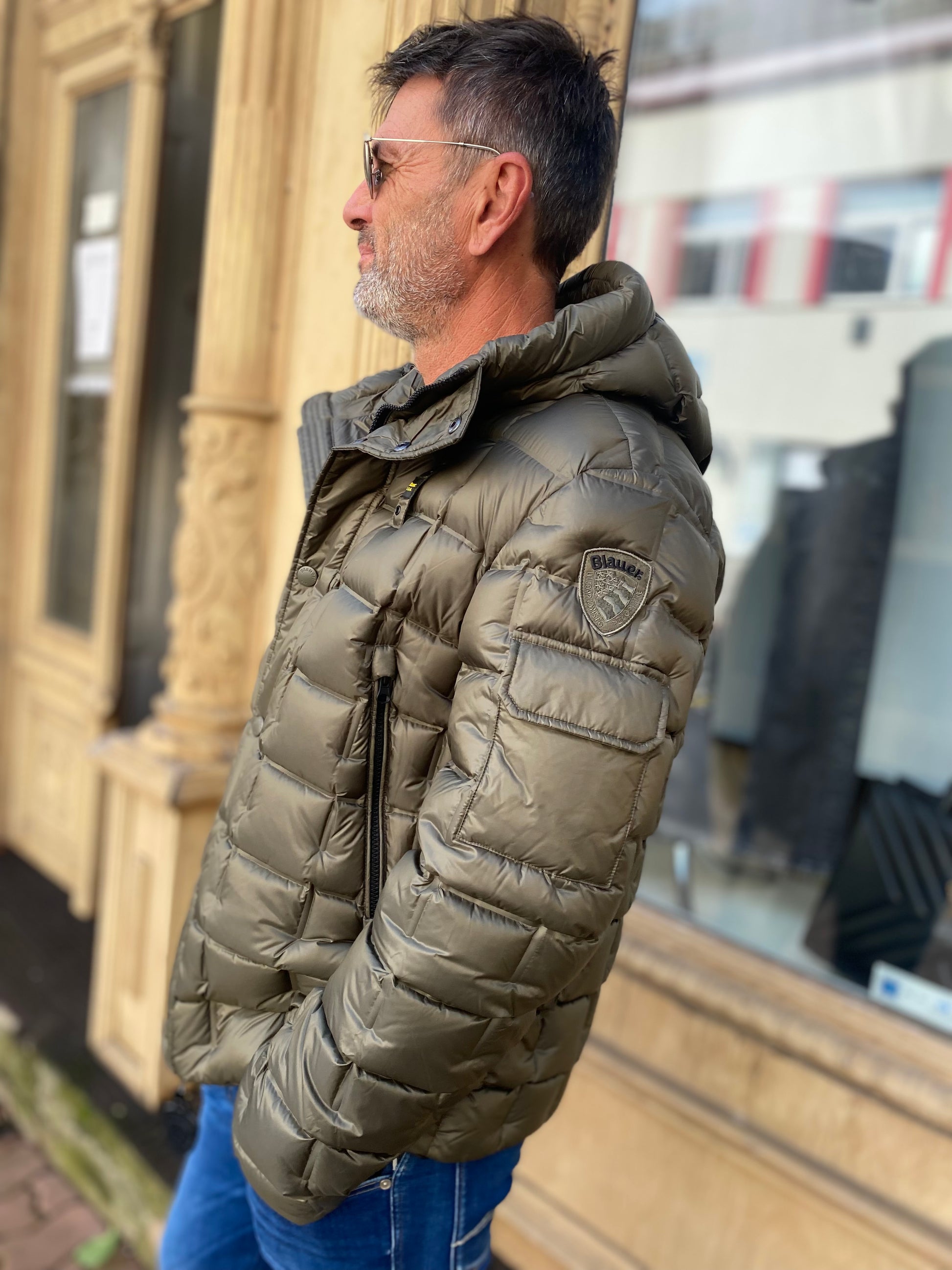 BLAUER FÉRFI FÉRFI TEPPELT KABÁT CASPAR