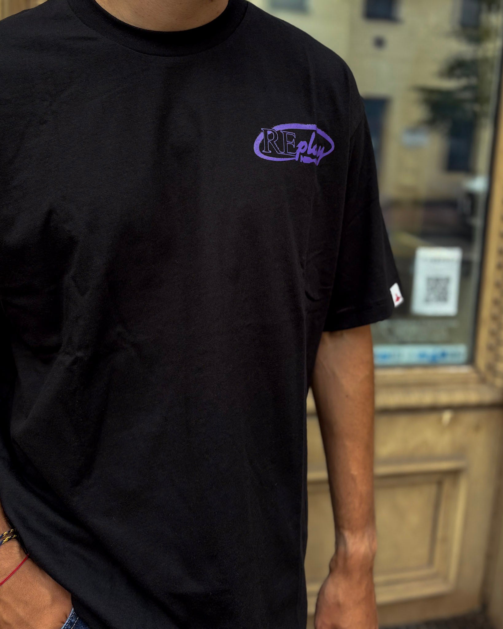 FÉRFI REPLAY PÓLÓ MELLKASI MINTÁVAL