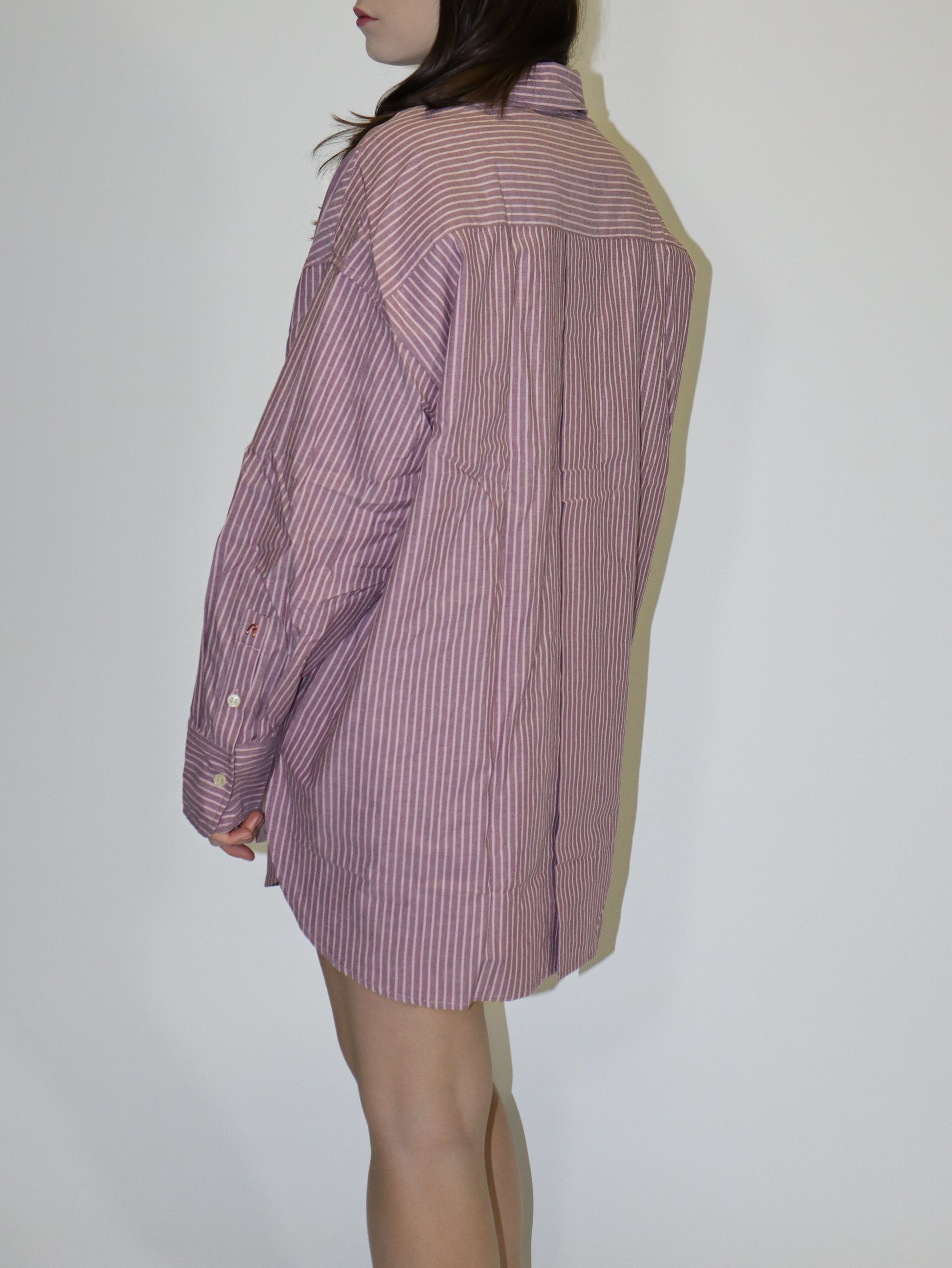 REPLAY DÁMSKÁ PRUHOVANÁ KOŠILE UVOLNĚNÉHO STŘIHU