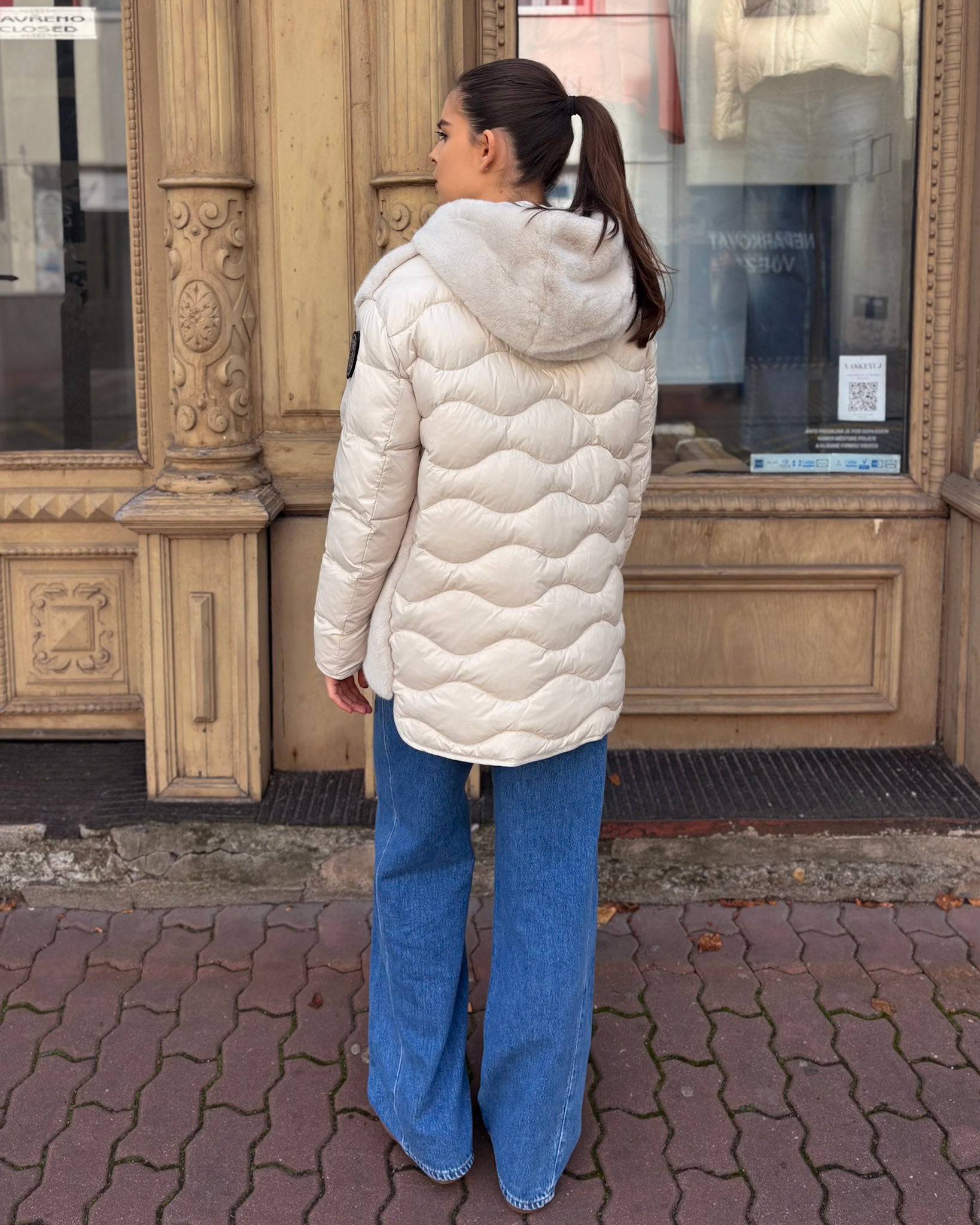 BLAUER DÁMSKÁ KRÁTKÁ BUNDA ESTRELLA S KOŽEŠINOU - 25WBLDB02106006646