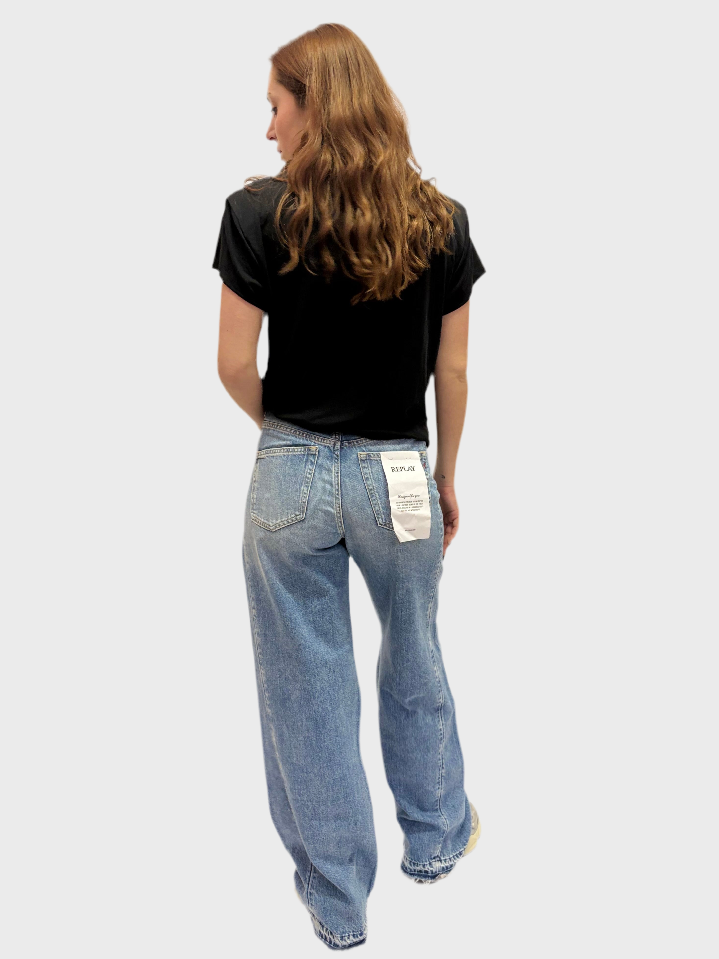 REPLAY DÁMSKÉ TRIČKO S LOGEM NA HRUDI