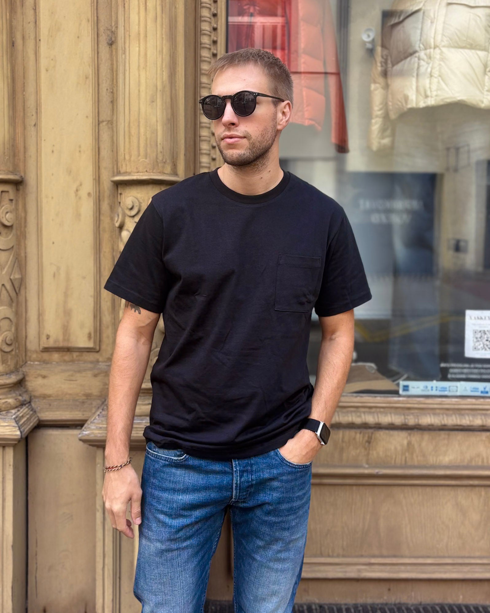 FÉRFI REPLAY PÓLÓ HÁTULJÁN NYOMOTT MINTÁVAL