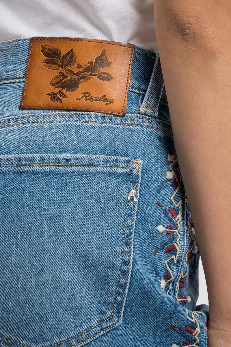 REPLAY WOMEN'S CROPPED JEANS MAIJKE