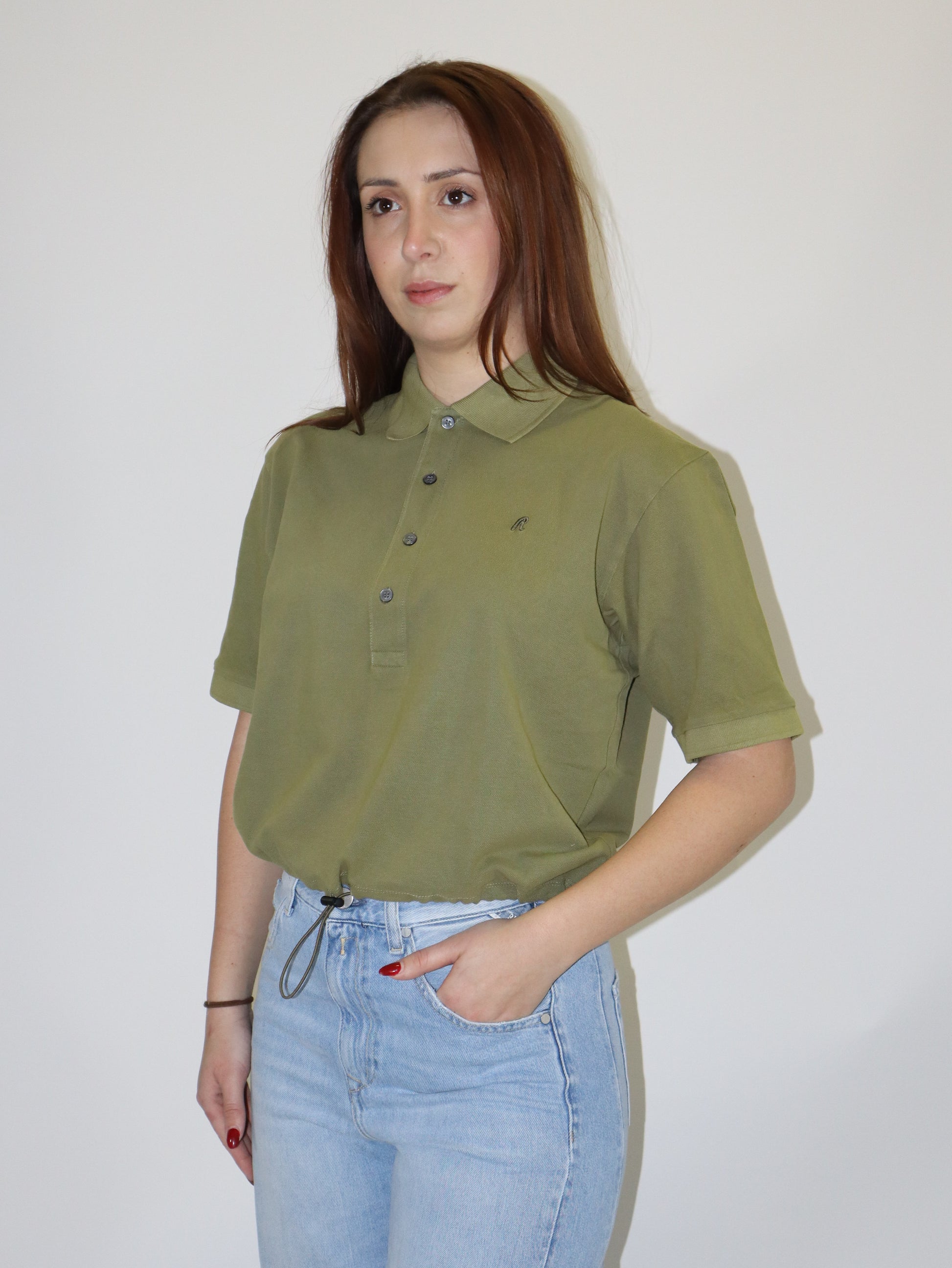 REPLAY DÁMSKÉ POLO TRIČKO S VÝŠIVKOU