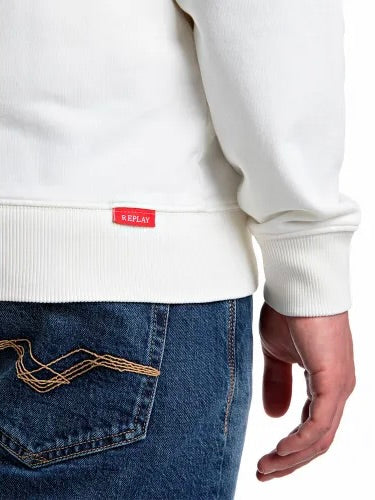 REPLAY PÁNSKA CELOROZEPÍNACIA MIKINA S LOGOM