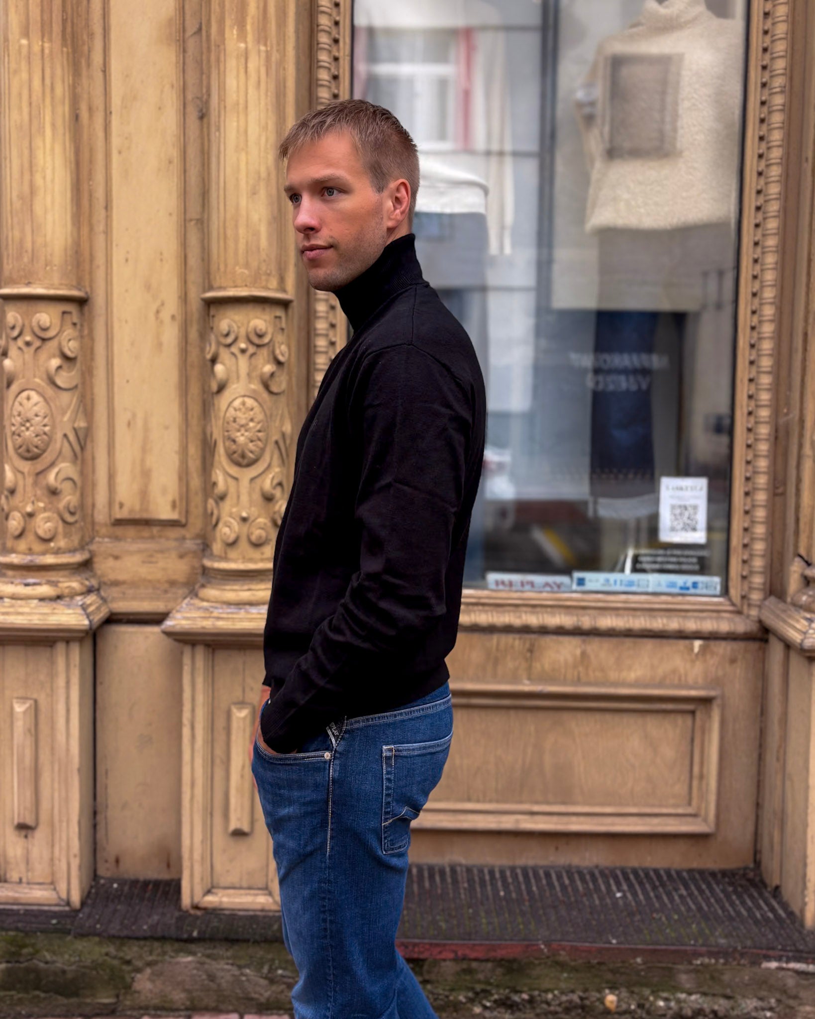 PÁNSKY ROLÁK REPLAY ZO ZMESI KAŠMIERA A BAVLNY