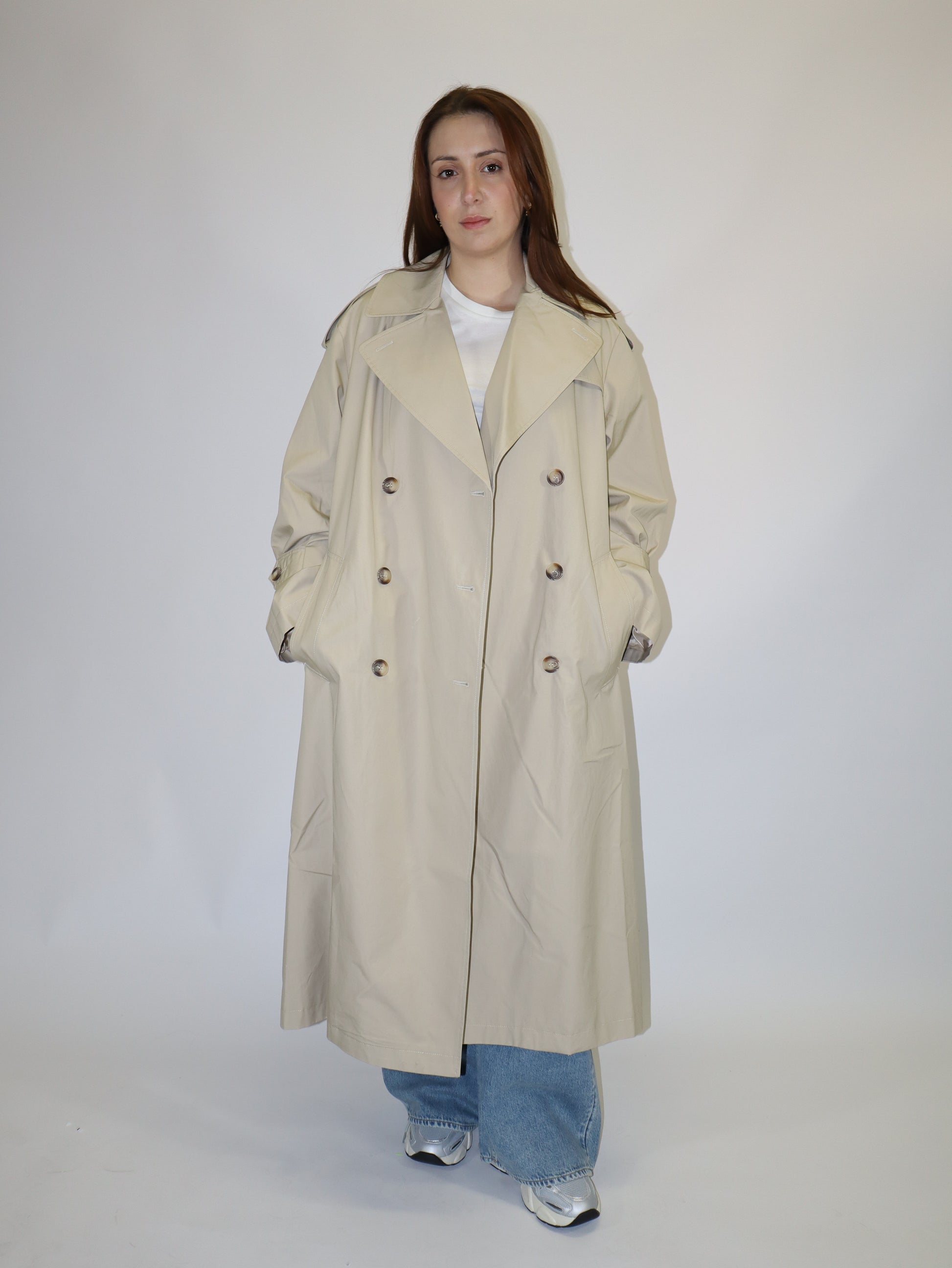 REPLAY DÁMSKÝ BAVLNĚNÝ TRENČKOT VOLNÉHO STŘIHU