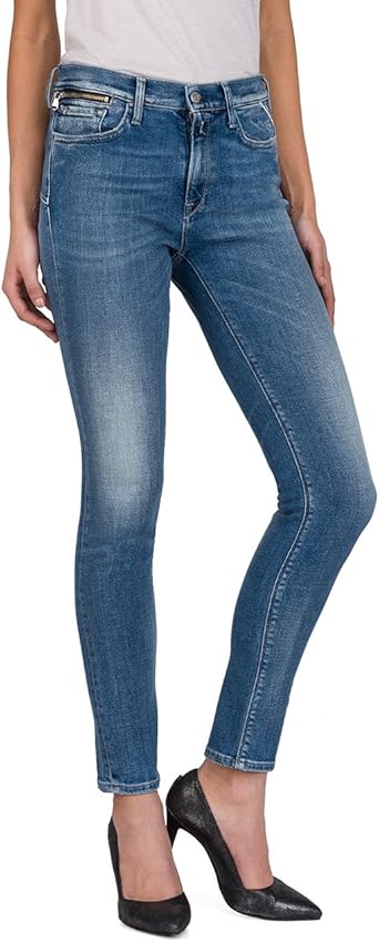 REPLAY DÁMSKÉ DŽÍNY STŘIHU ZACKIE SKINNY FIT  - WA657 .000.83C 367